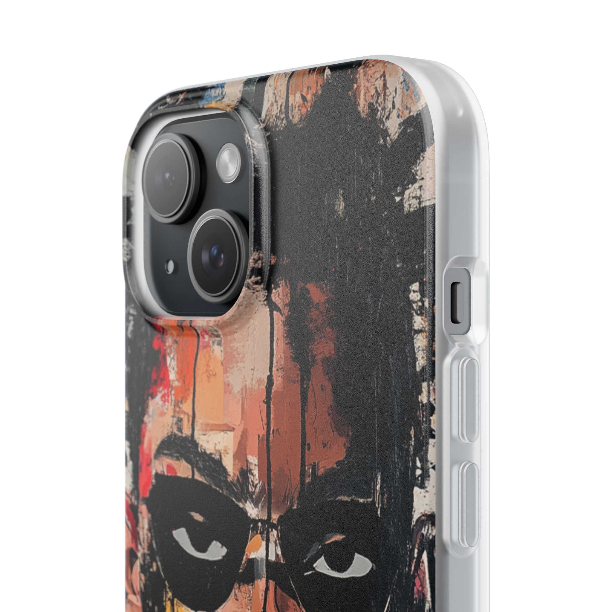 Masked Portrait Drips iPhone 15 Case - Soft