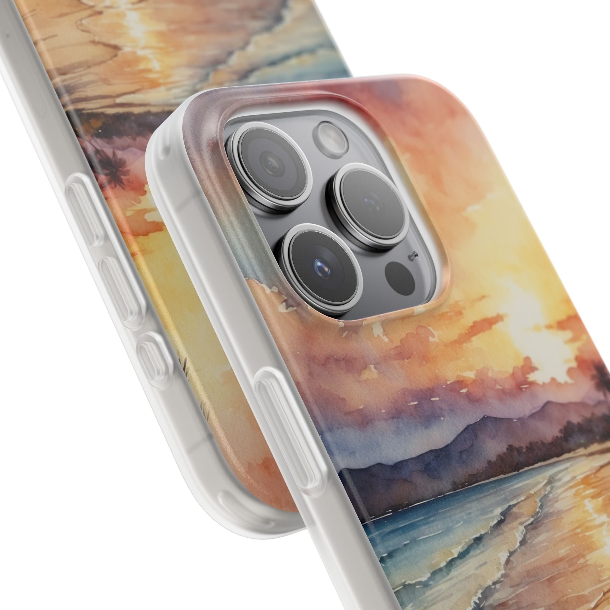 Sunset Reflection iPhone 15 Pro Case - Soft