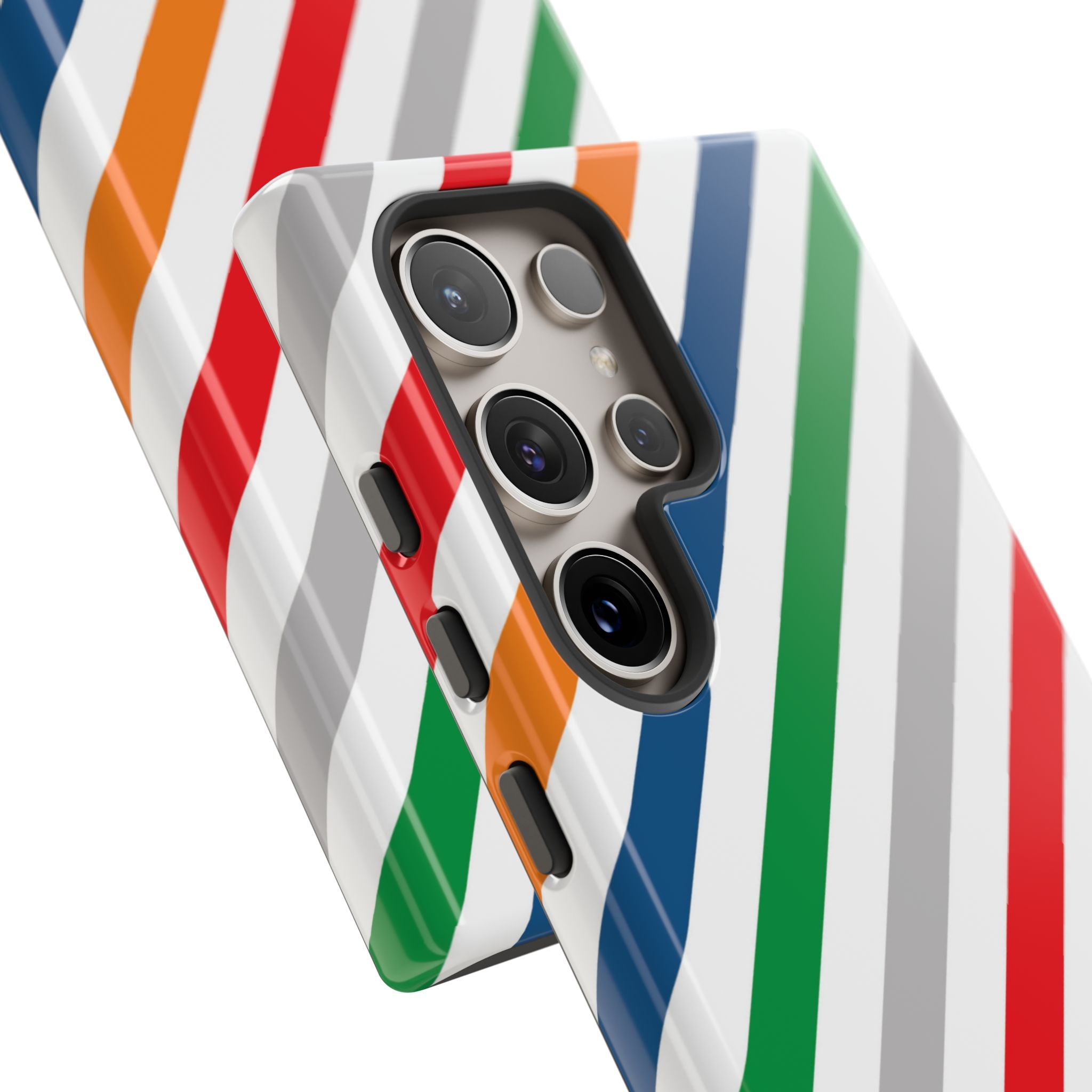 Vibrant Geometric Stripes - Samsung Case