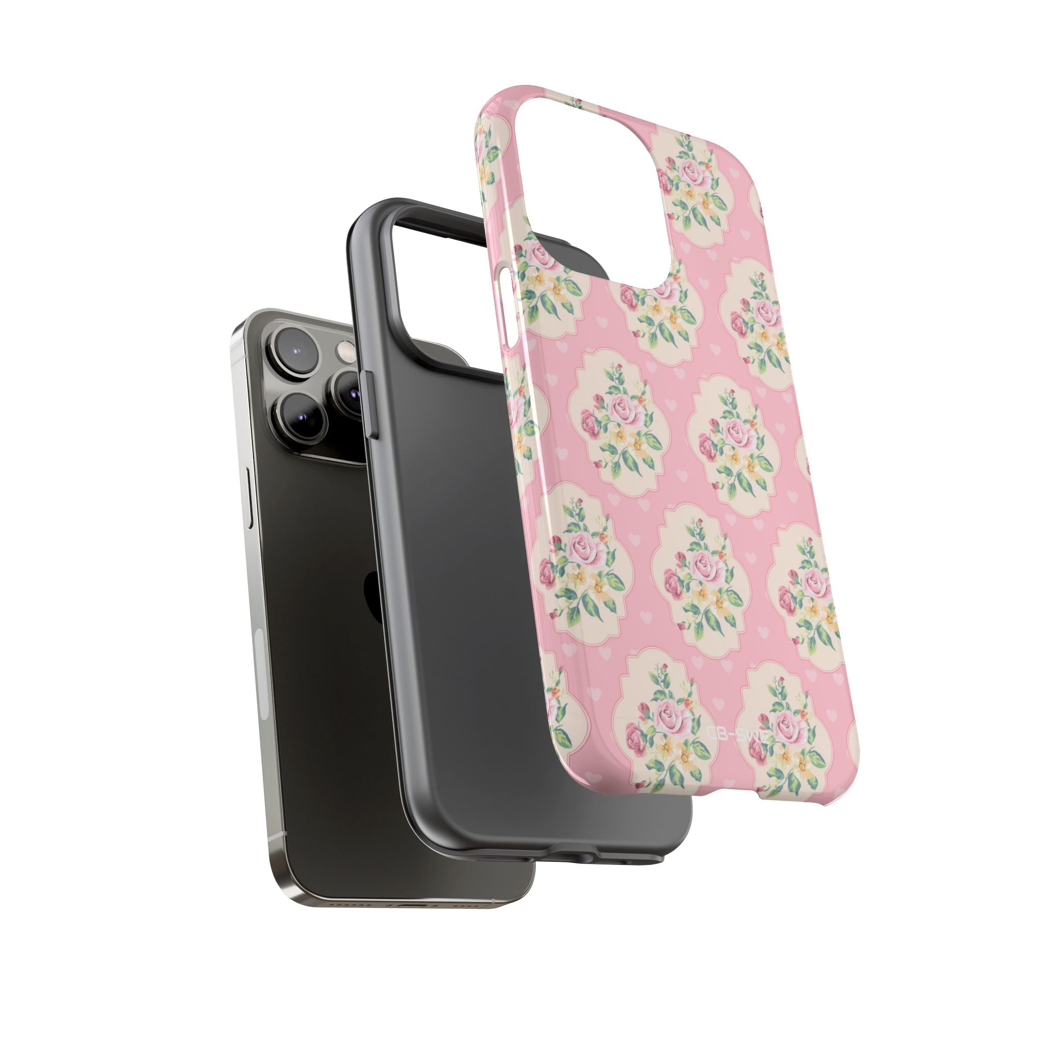 Vintage Floral Romance - iPhone Case