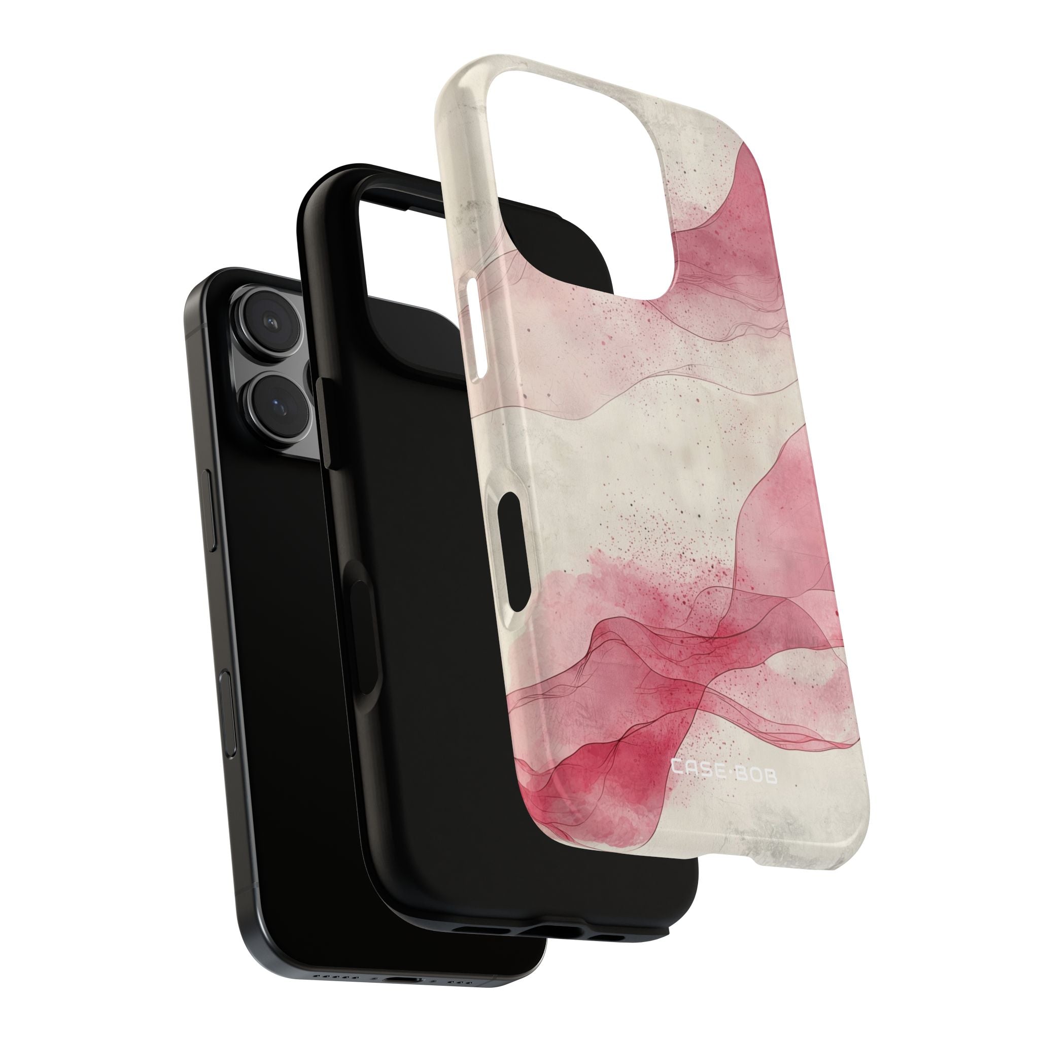 Crimson Ribbons iPhone 16 Pro Case - Tough