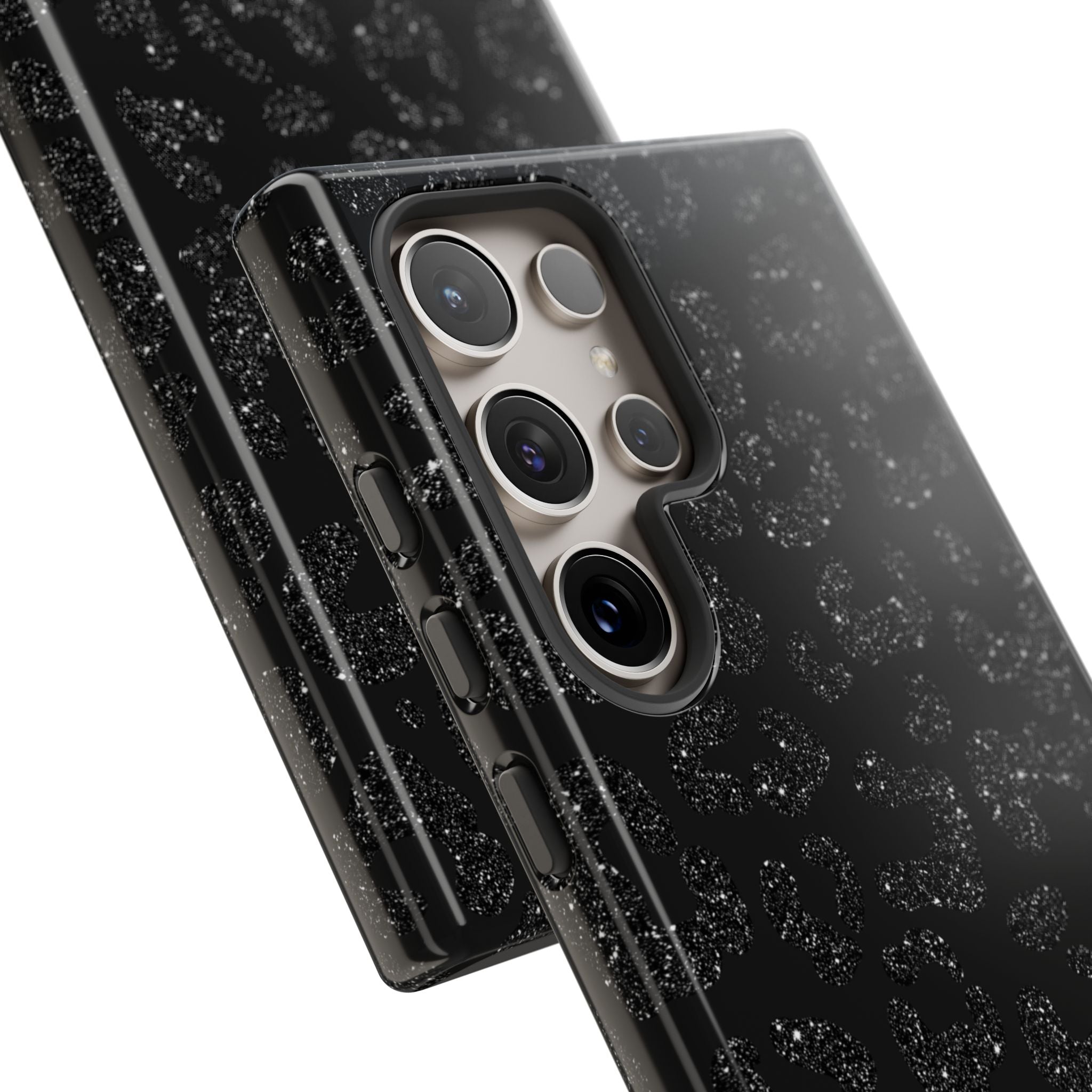 Glittery Leopard Elegance - Samsung Case