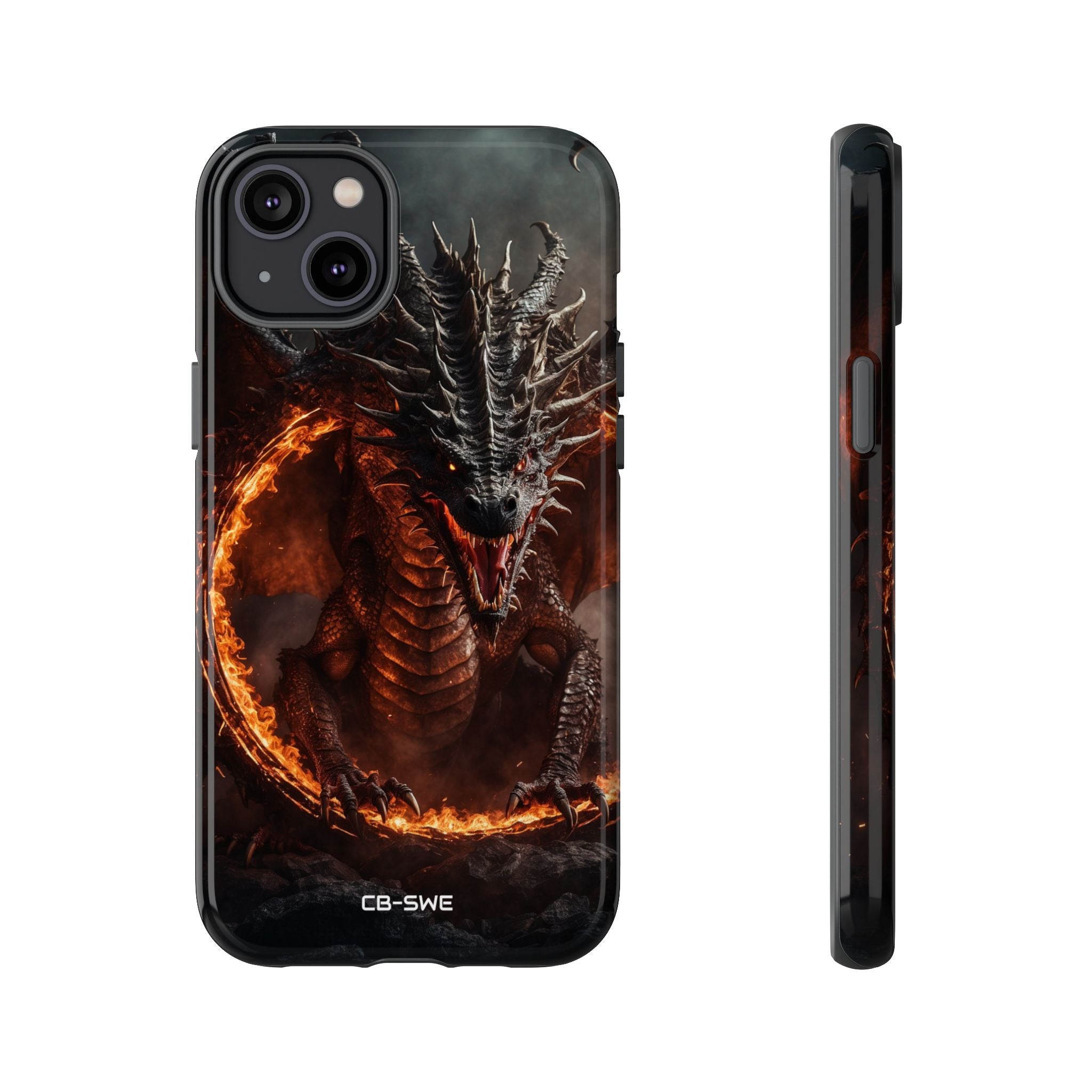 Fiery Dragon Roars - iPhone Case