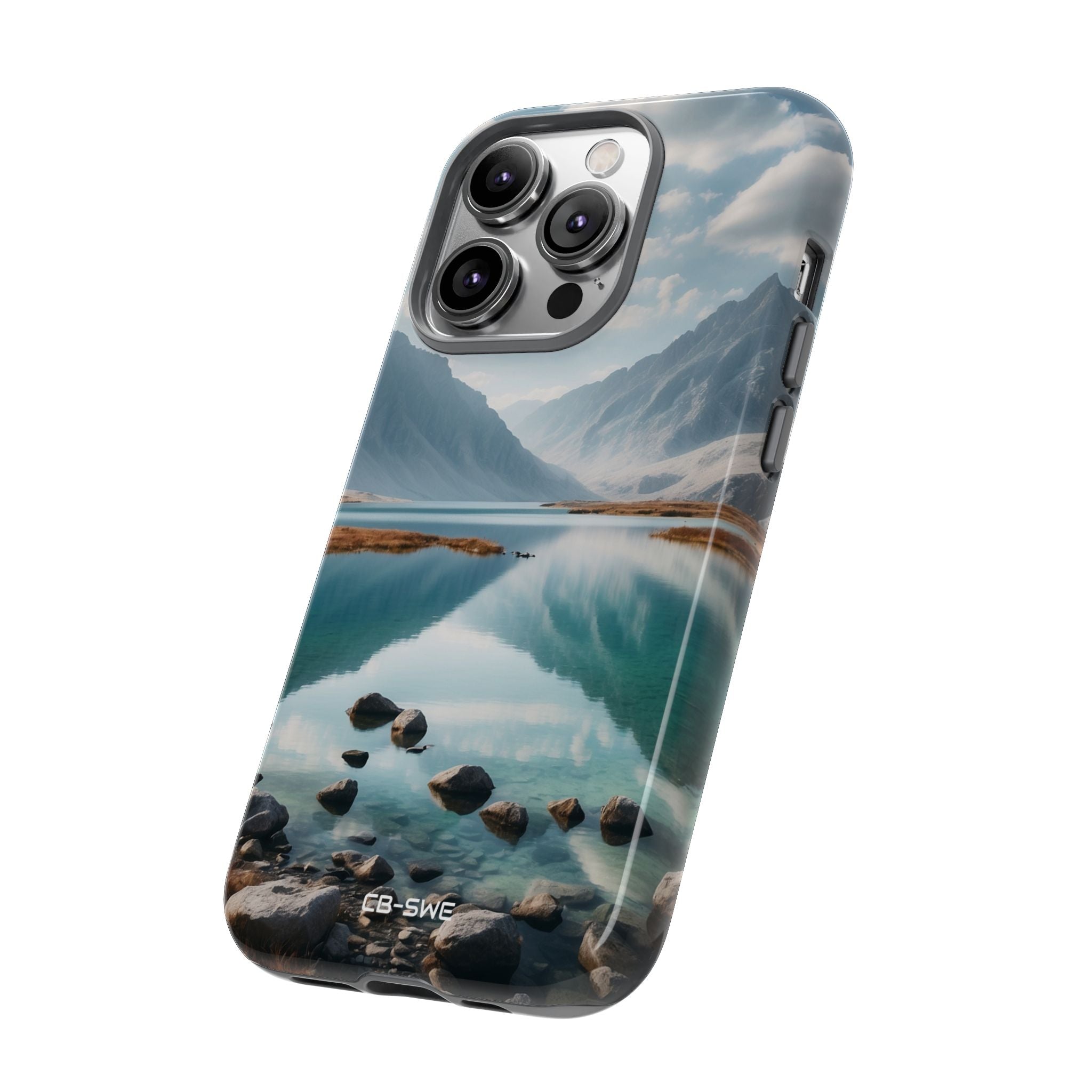 Mountain Reflections Swim - iPhone Case