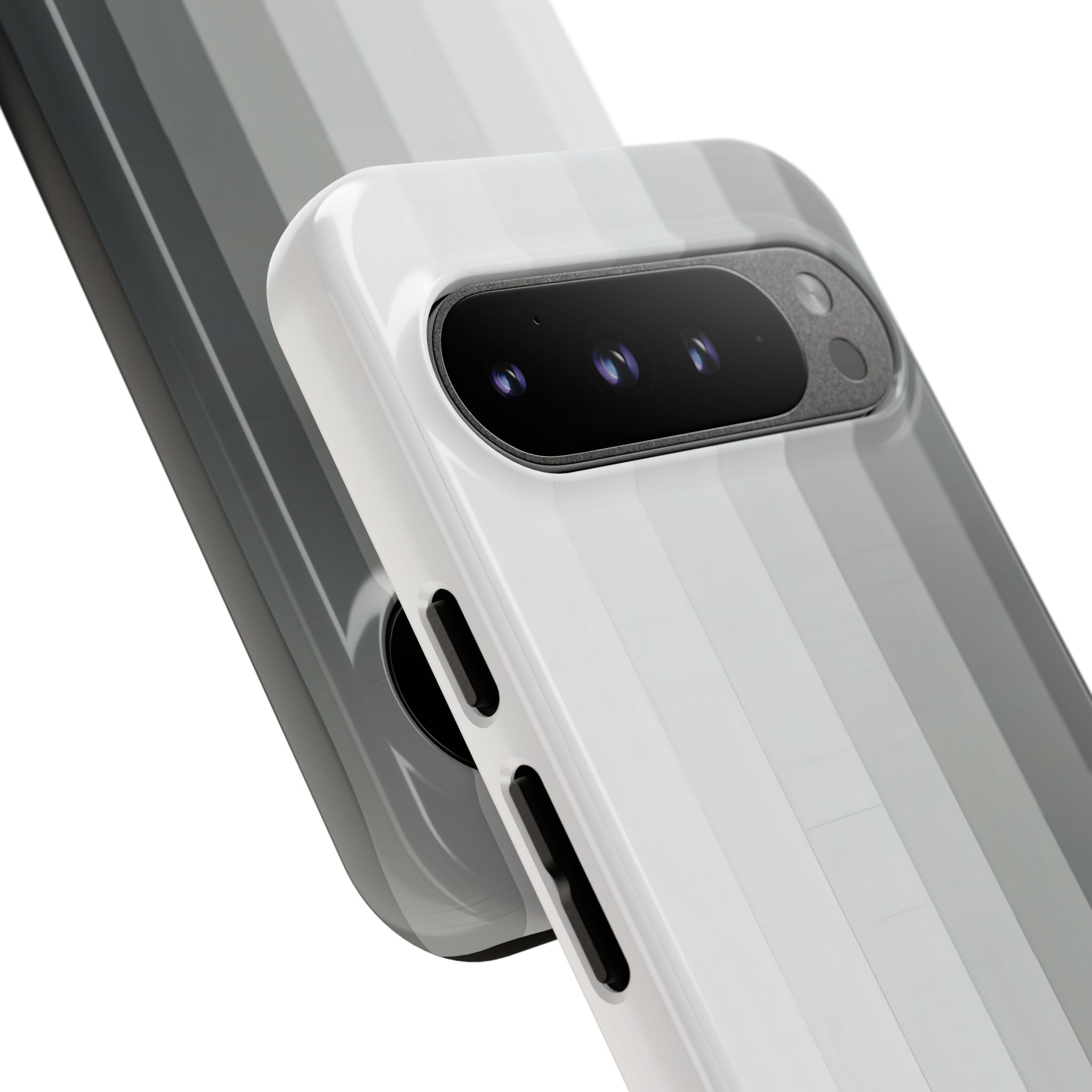 Silver Gradient Stripes Google Pixel 9 - Tough