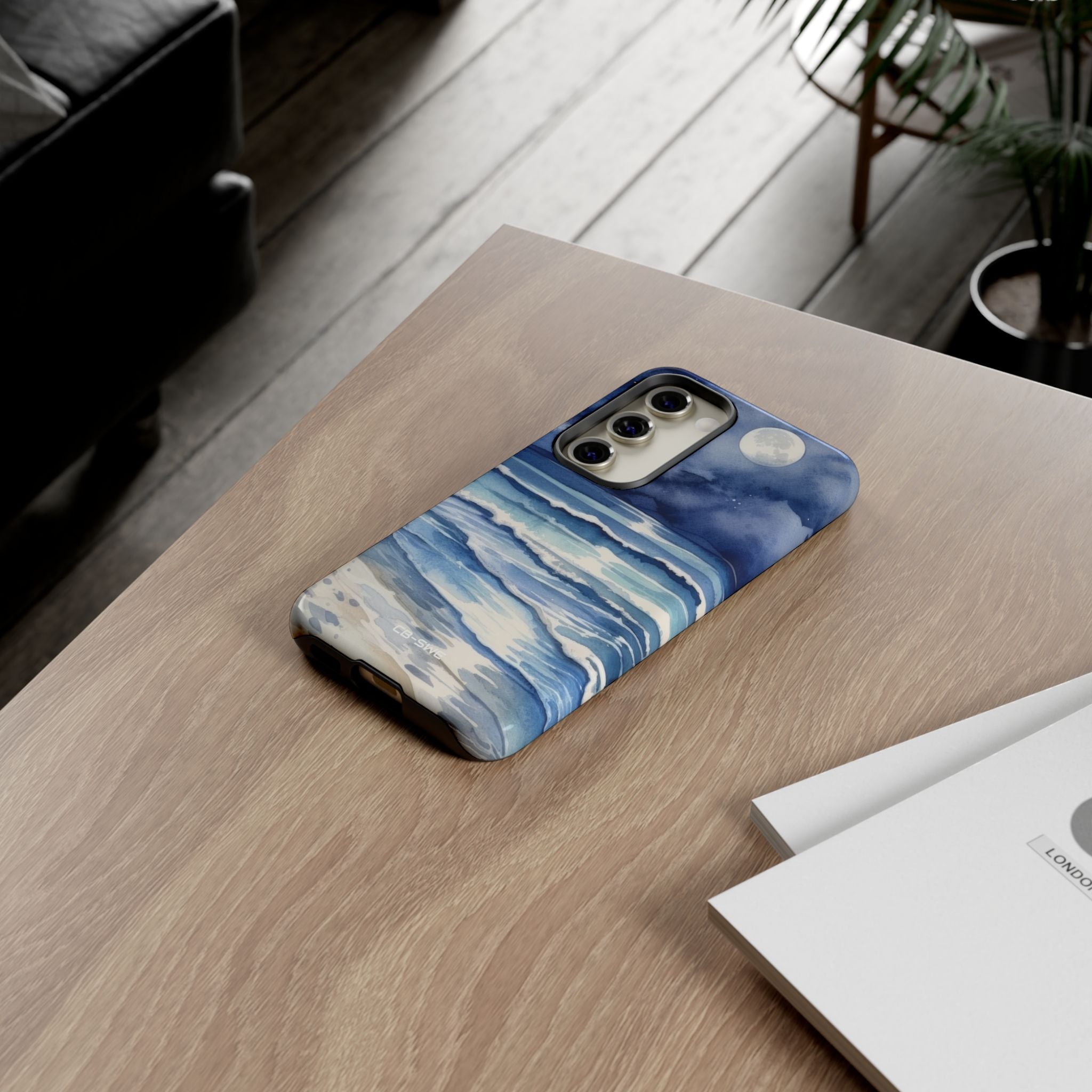 Moonlight Reflects Waves - Samsung Case