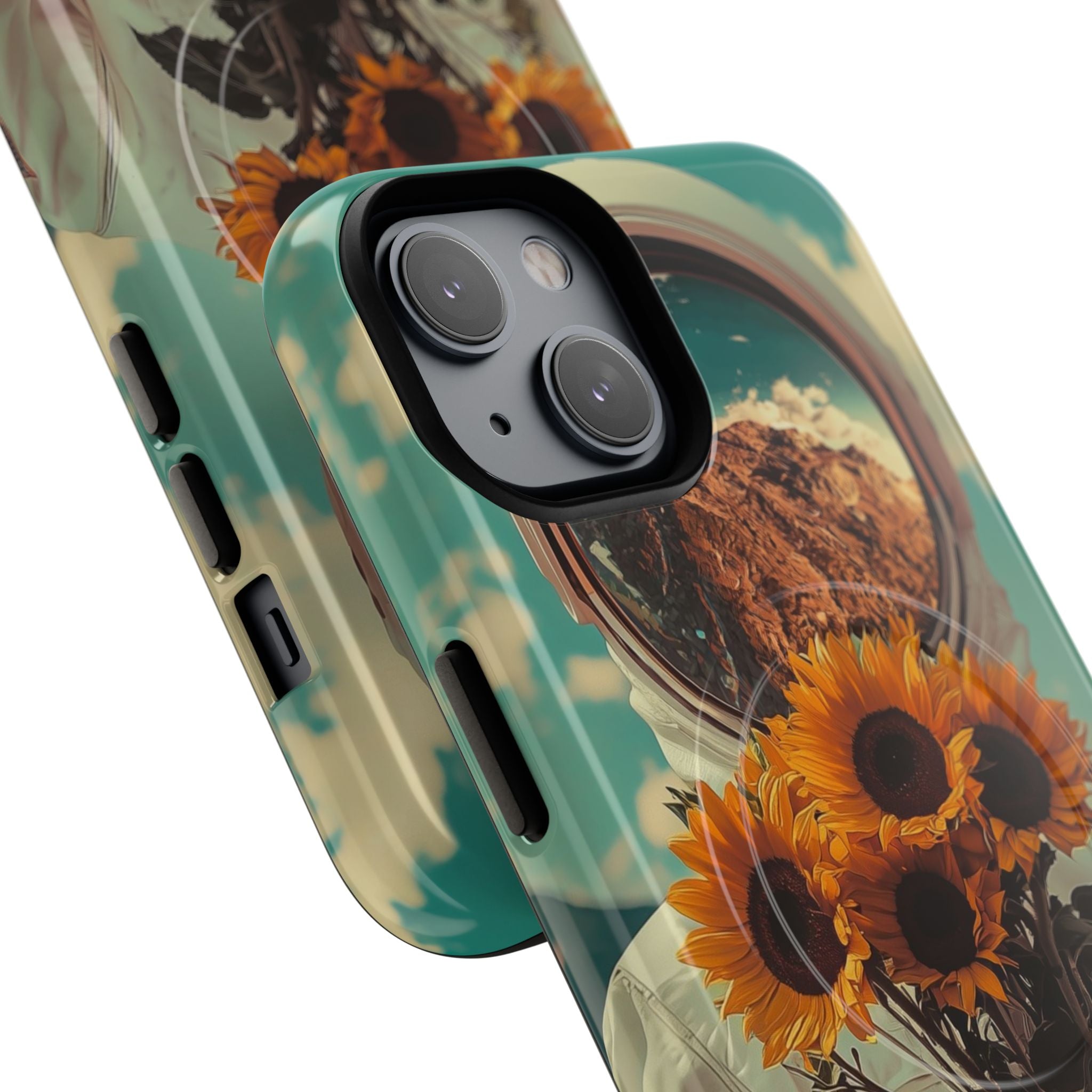 Sunflower Astronaut iPhone 14 Case - Tough+