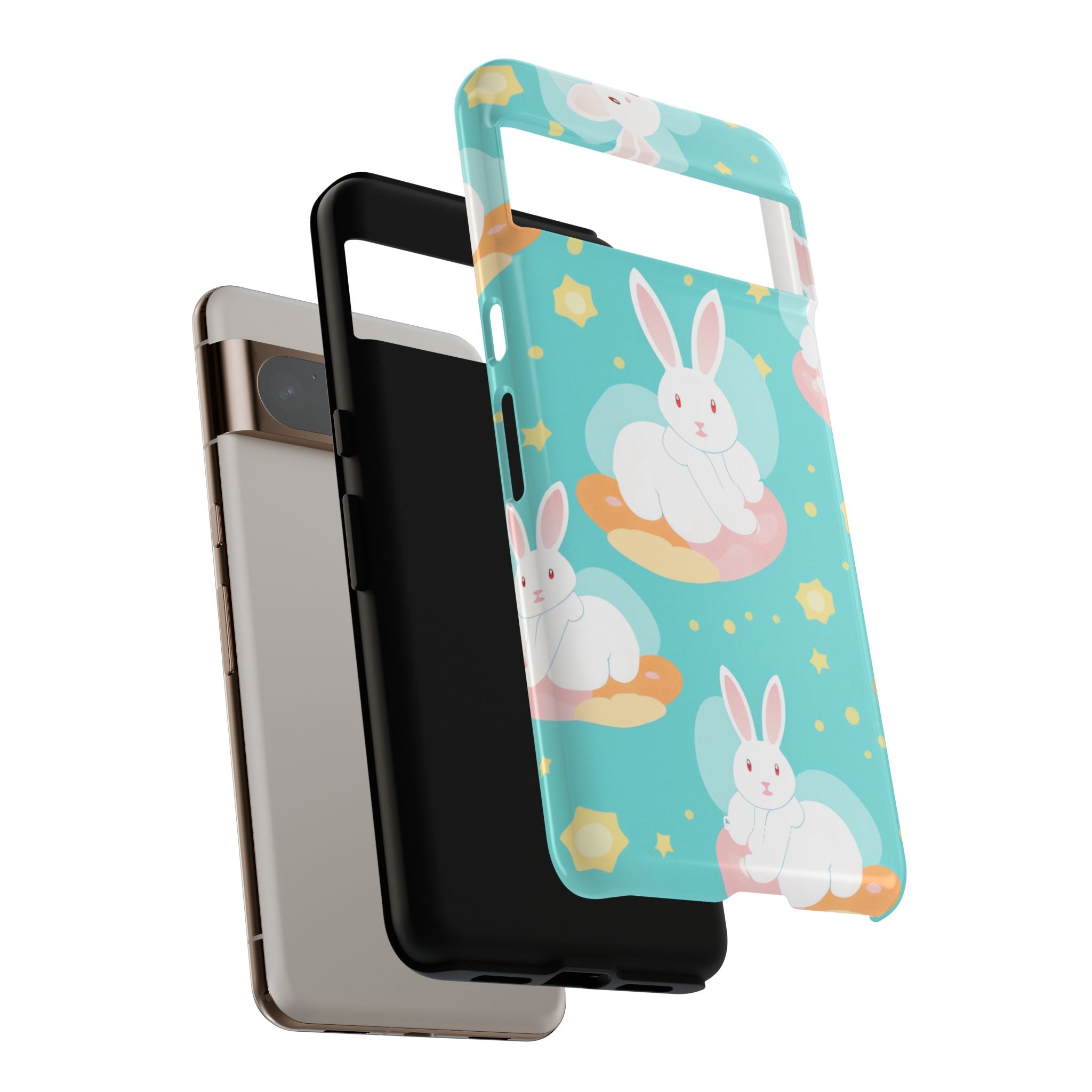 Bunnies Float Dreamily - Google Pixel Case