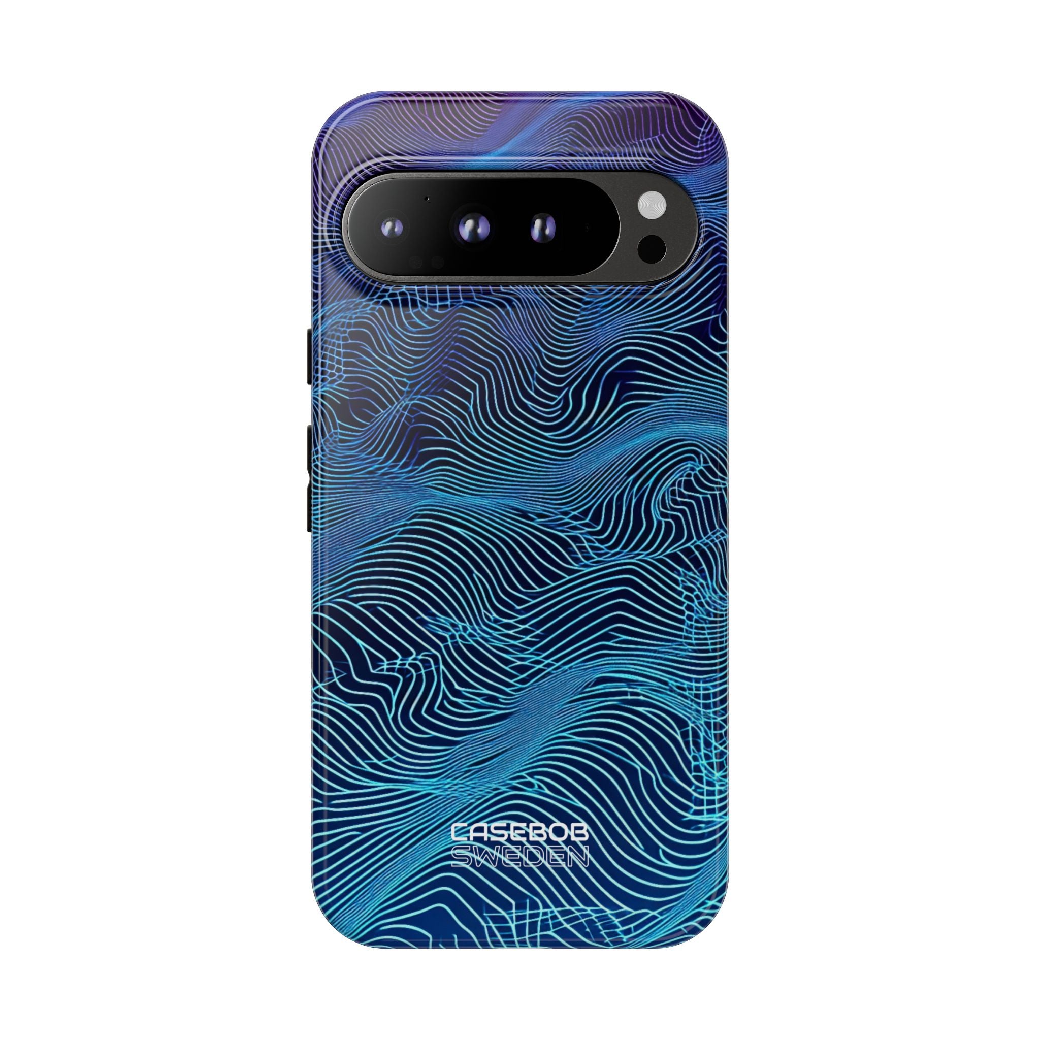 Neon Waves Flow Google Pixel 9 - Tough