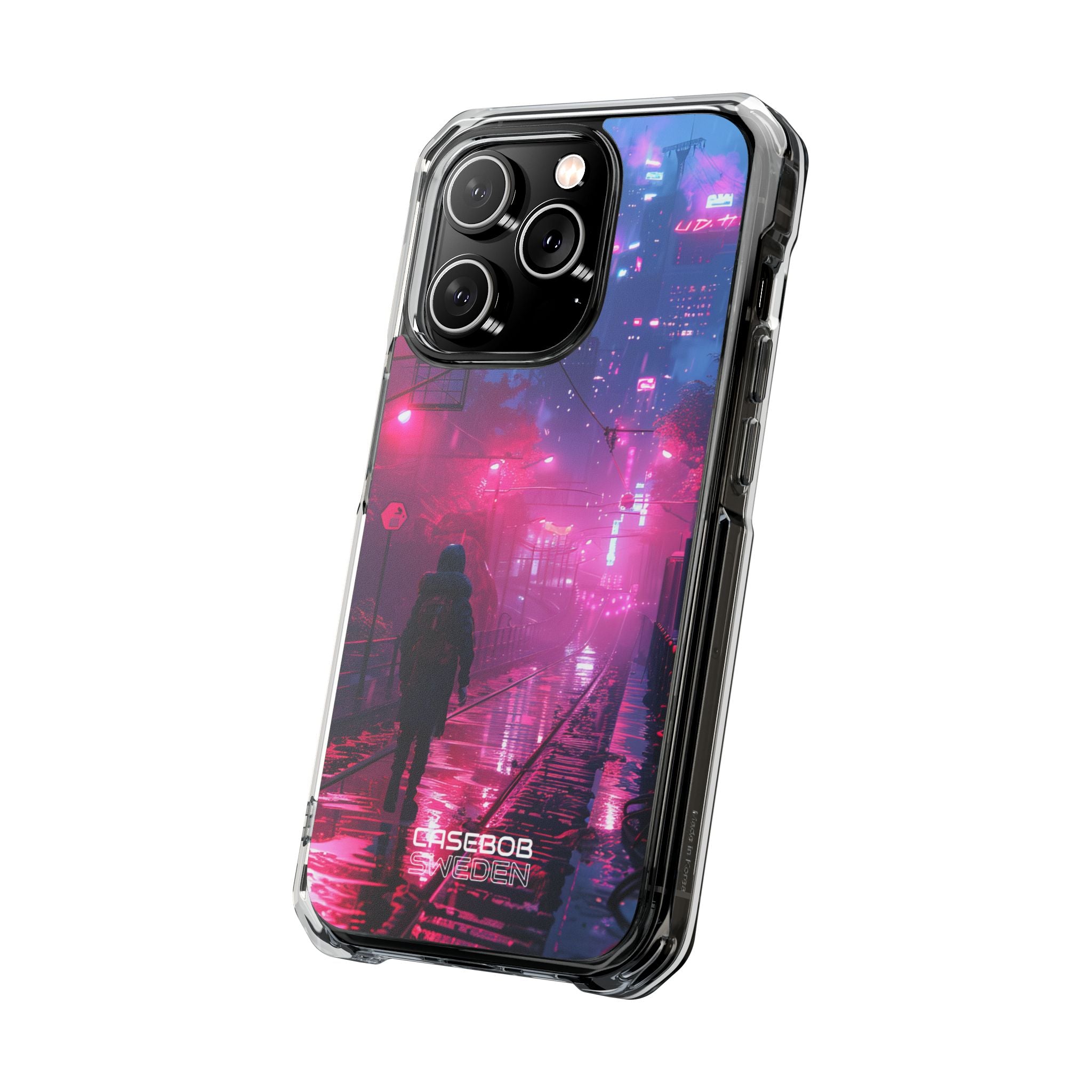 Neon Shadow City iPhone 14 - Impact Clear+