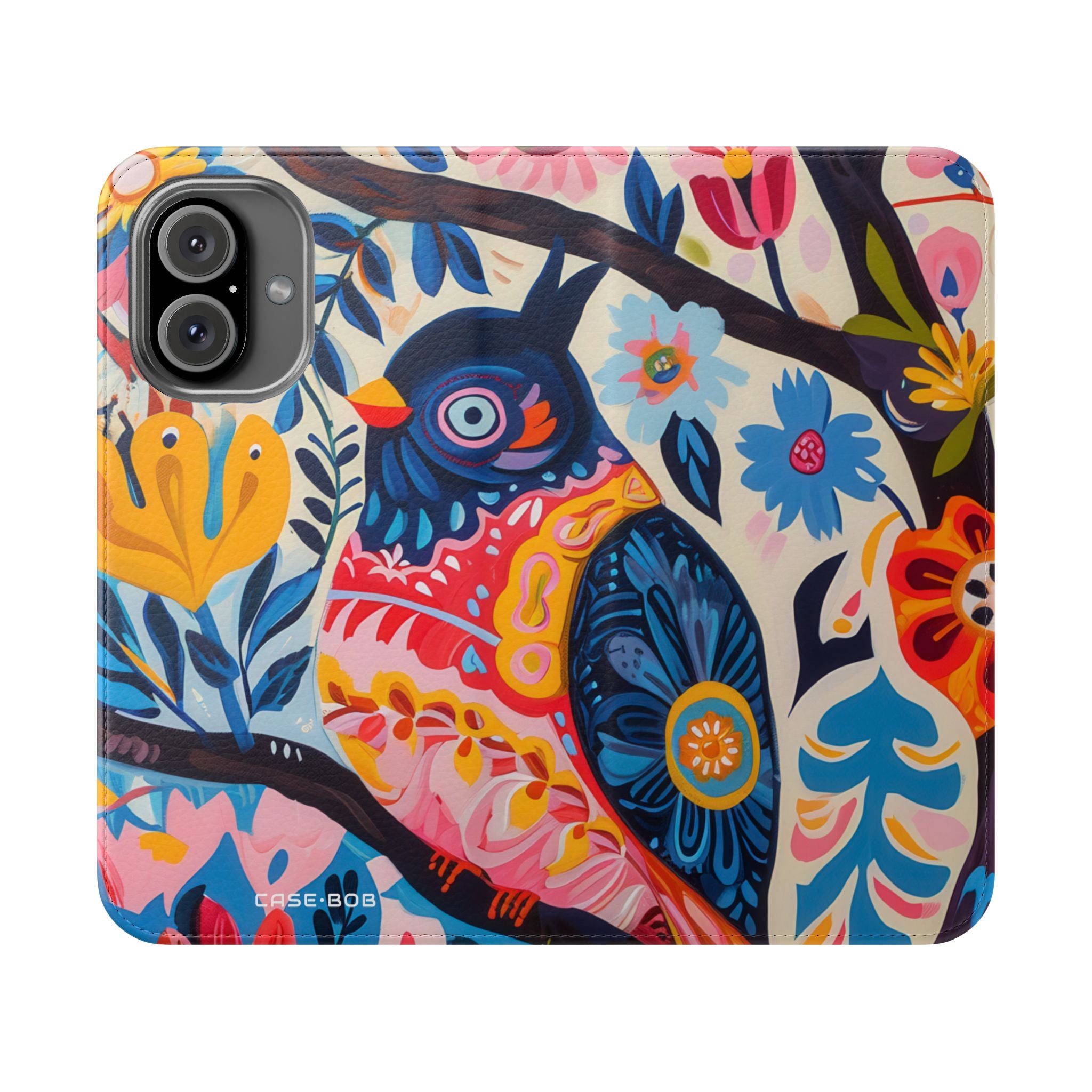 Ornate Owl Bloom - iPhone 16 Case - Wallet