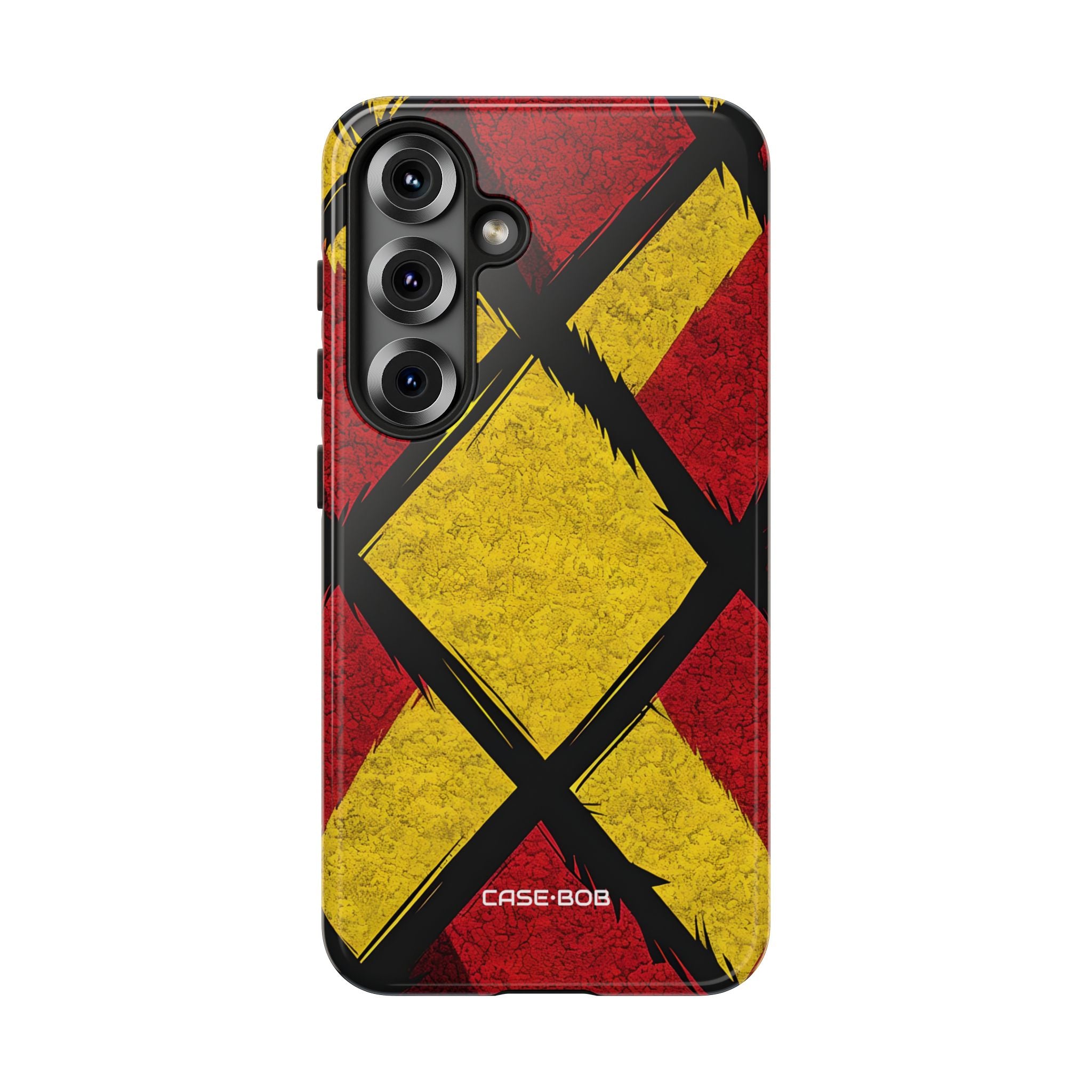 Vibrant Geometric Diamonds Samsung S25 Case • Tough