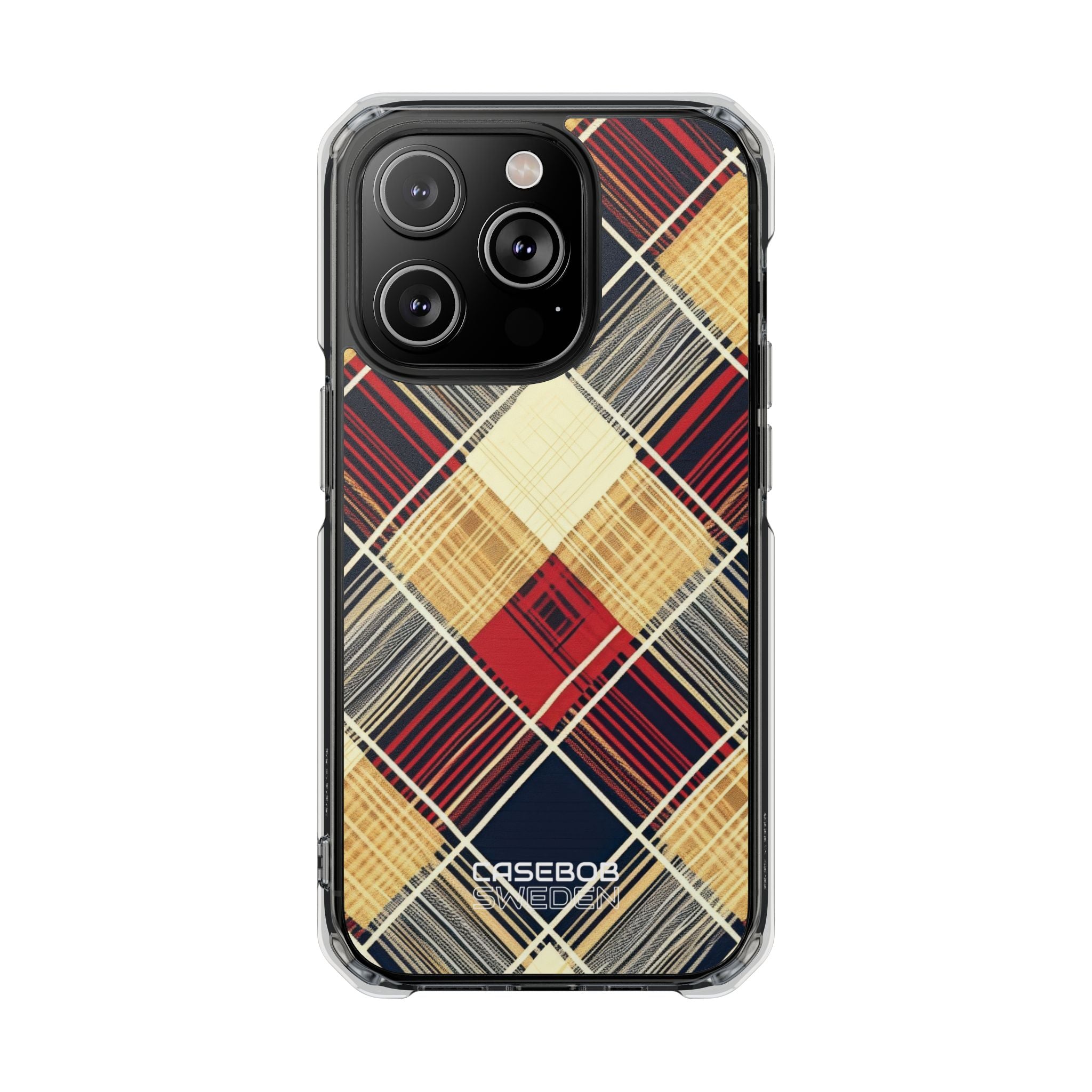 Plaid Diamond Tapestry iPhone 14 - Impact Clear+