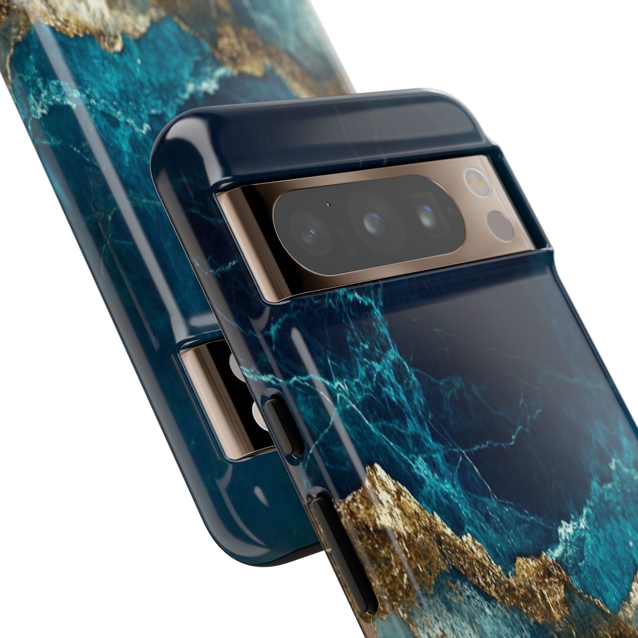 Jagged Gold Split Google Pixel 8 Pro Case - Tough