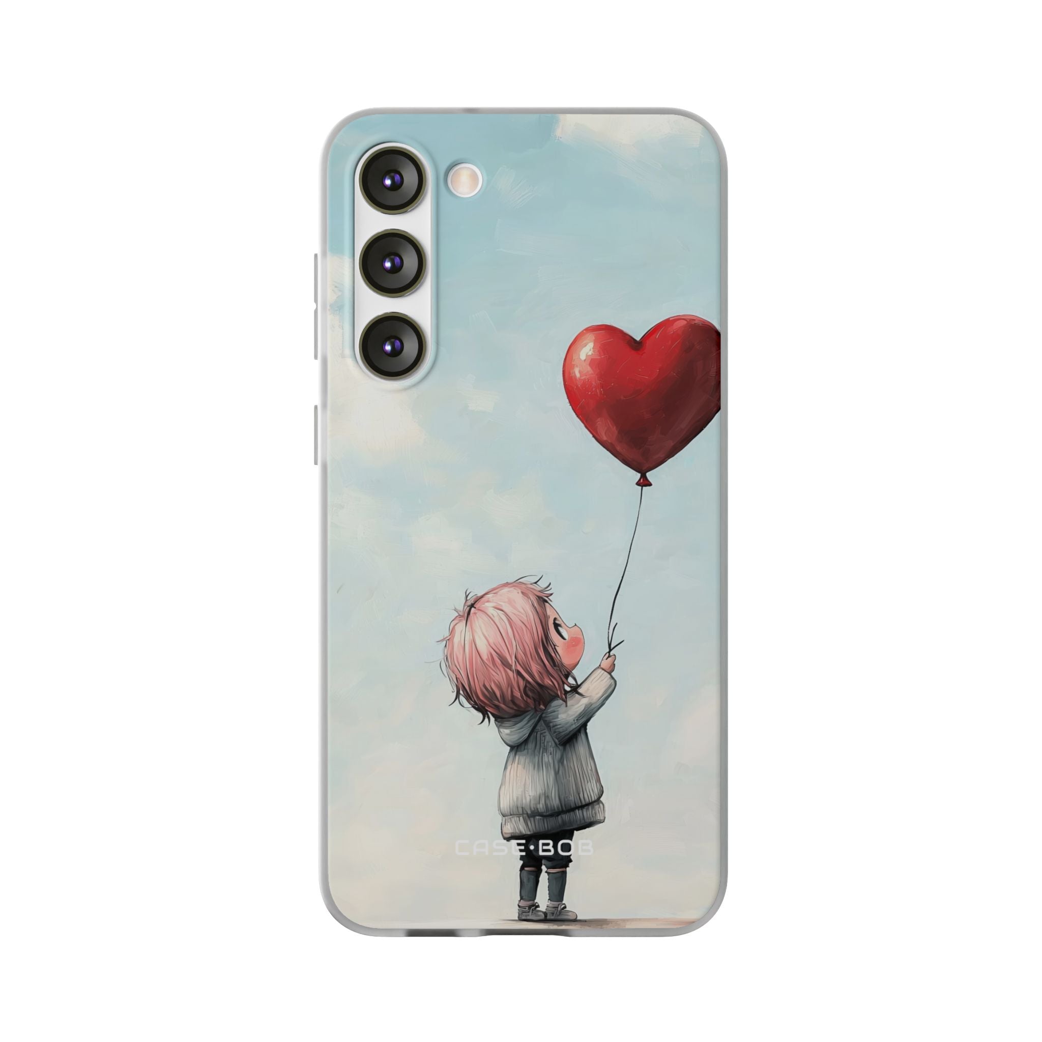Heart Balloon Glow Samsung S23 Plus Case - Soft