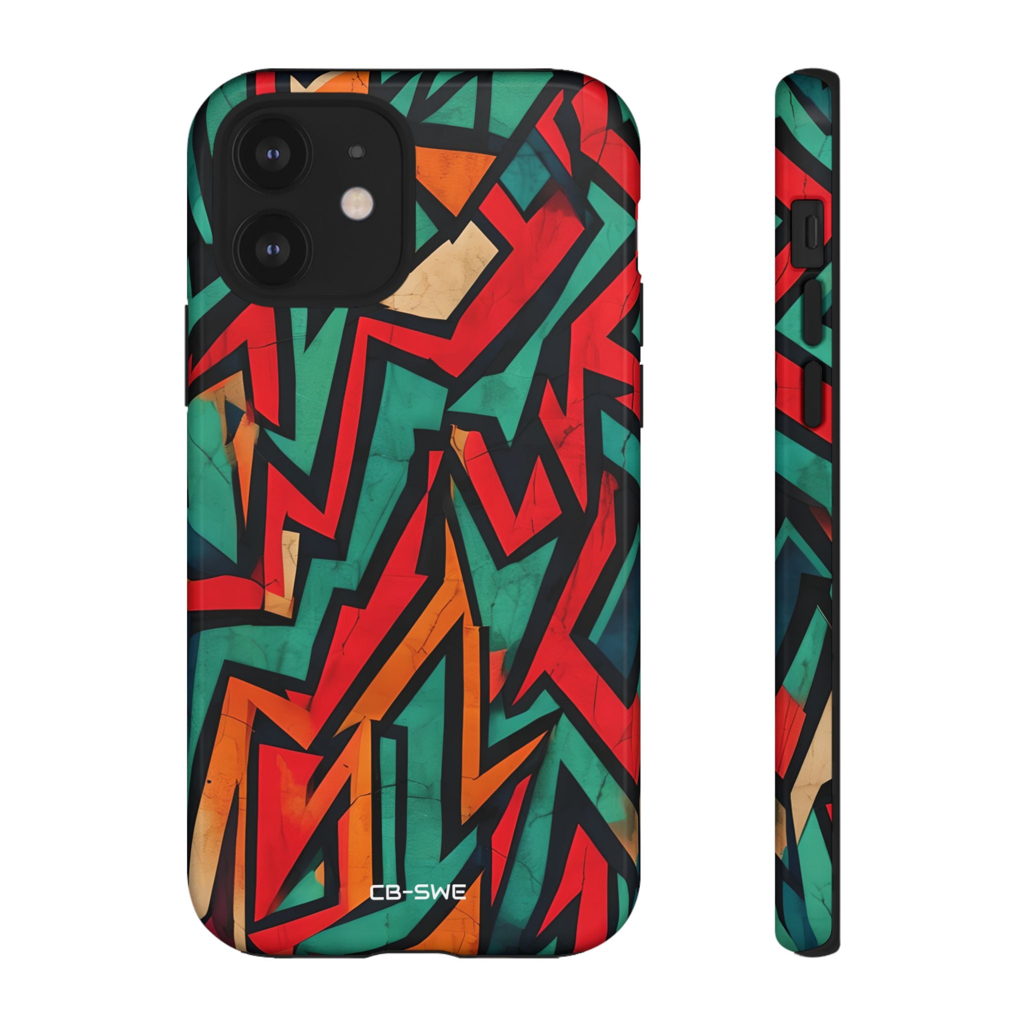 Vivid Geometry Dance - iPhone Case