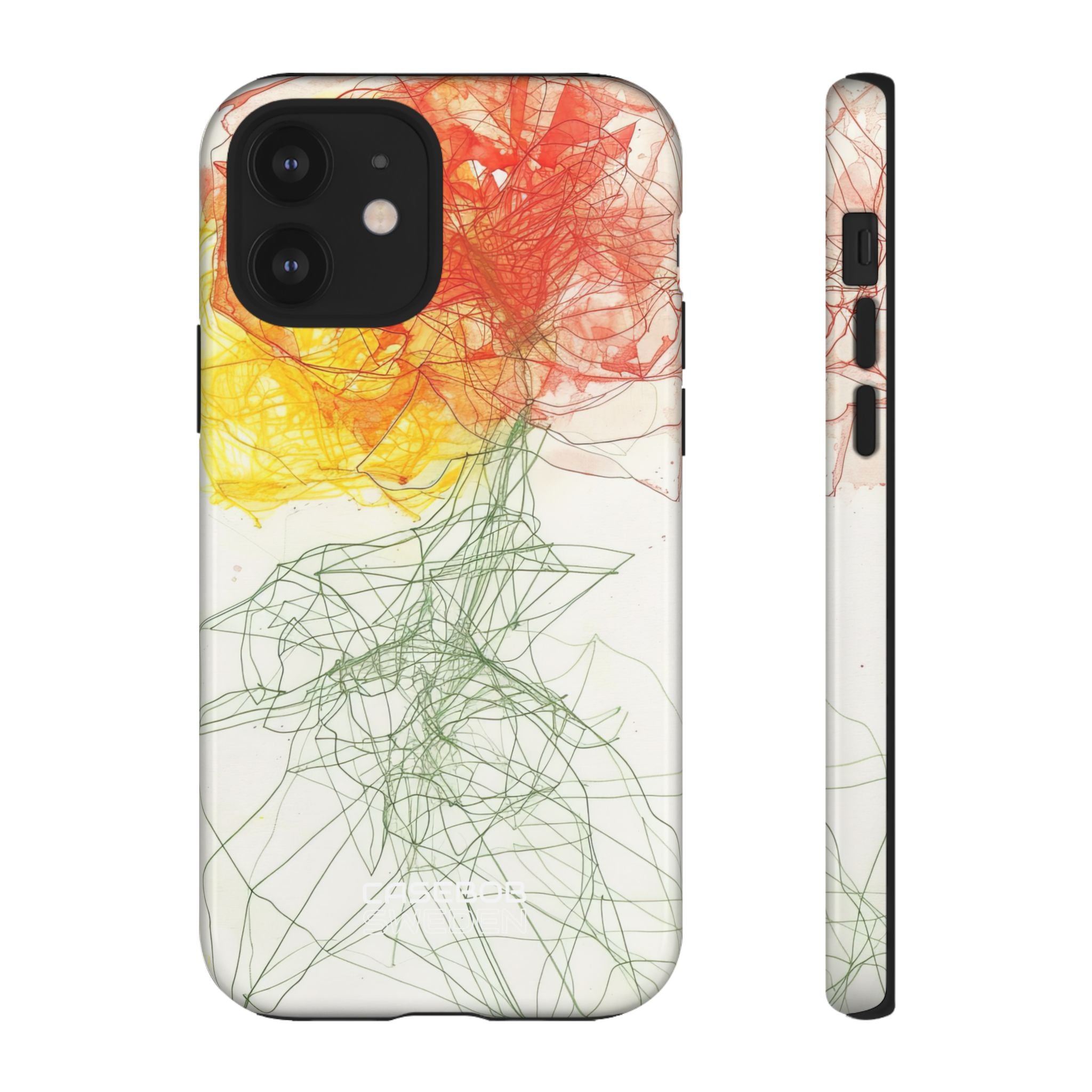 Fiery Blossom Tangle iPhone 12 - Tough