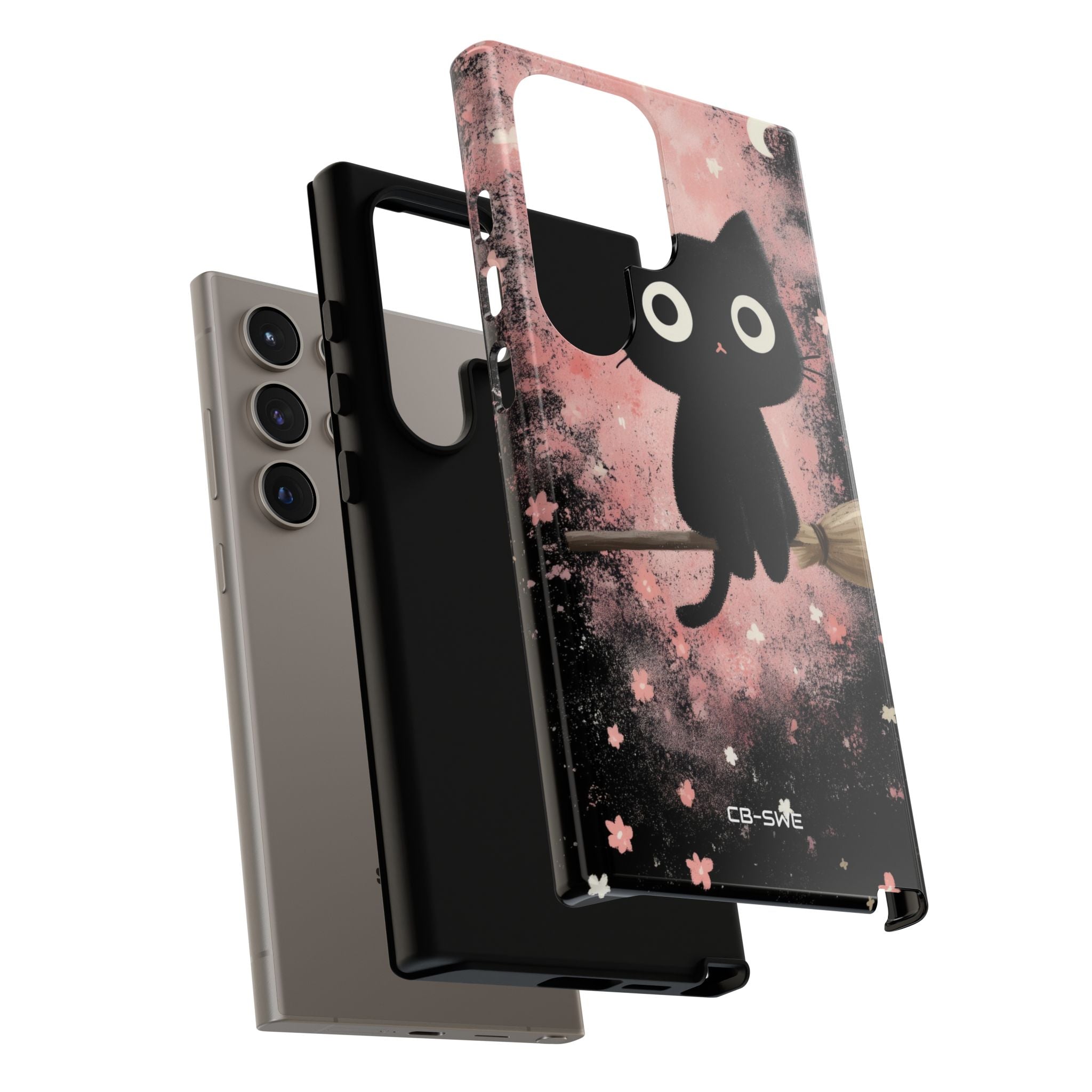 Whimsical Cat Soars - Samsung Case
