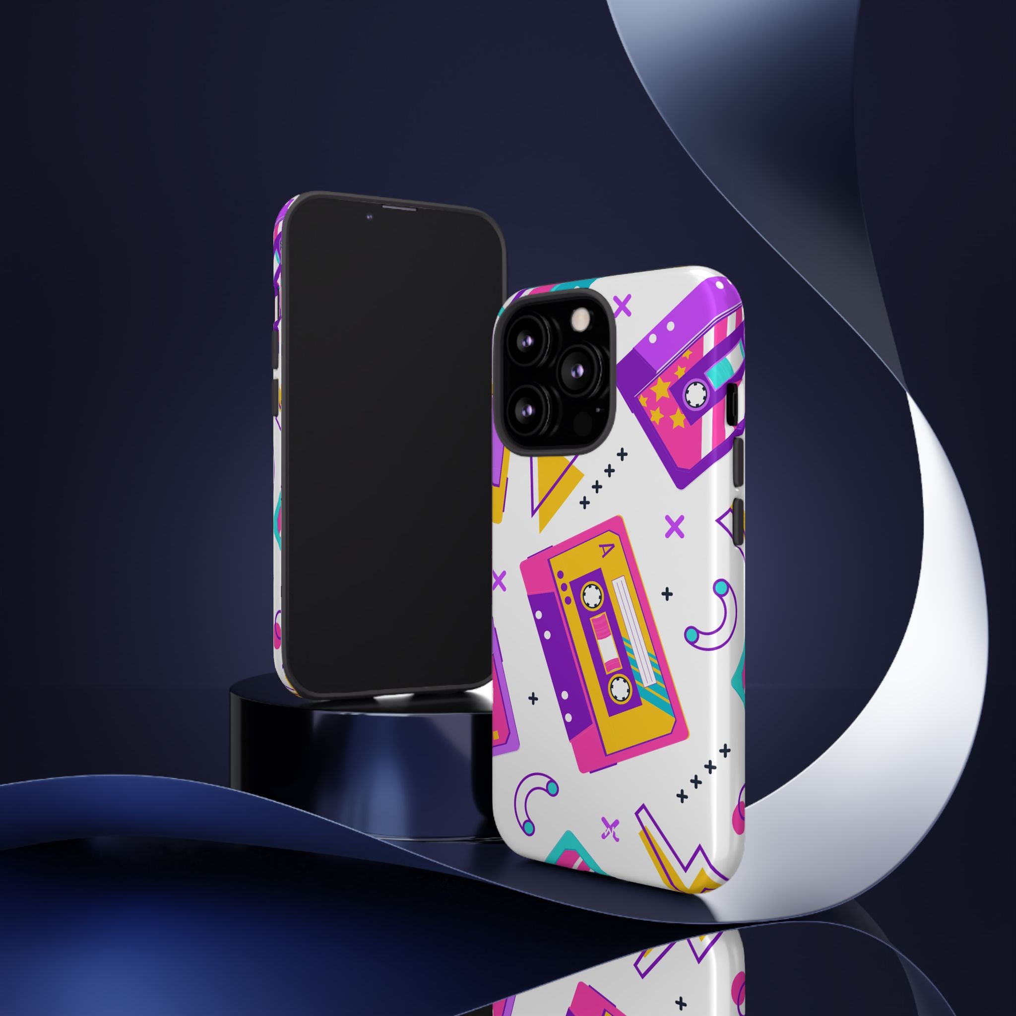 Retro Cassette Chaos - iPhone Case