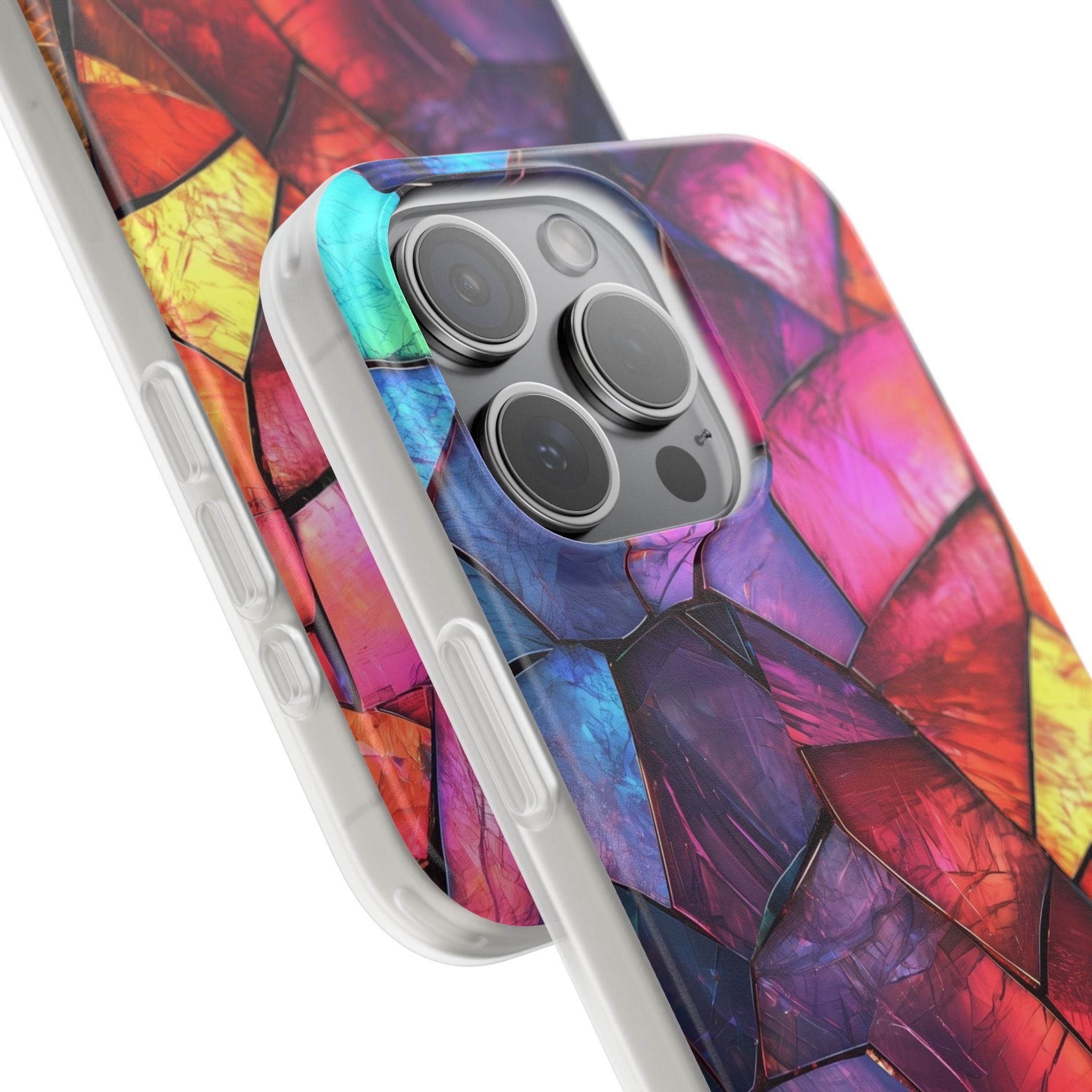 Cracked Prism iPhone 15 Pro Max Case - Soft