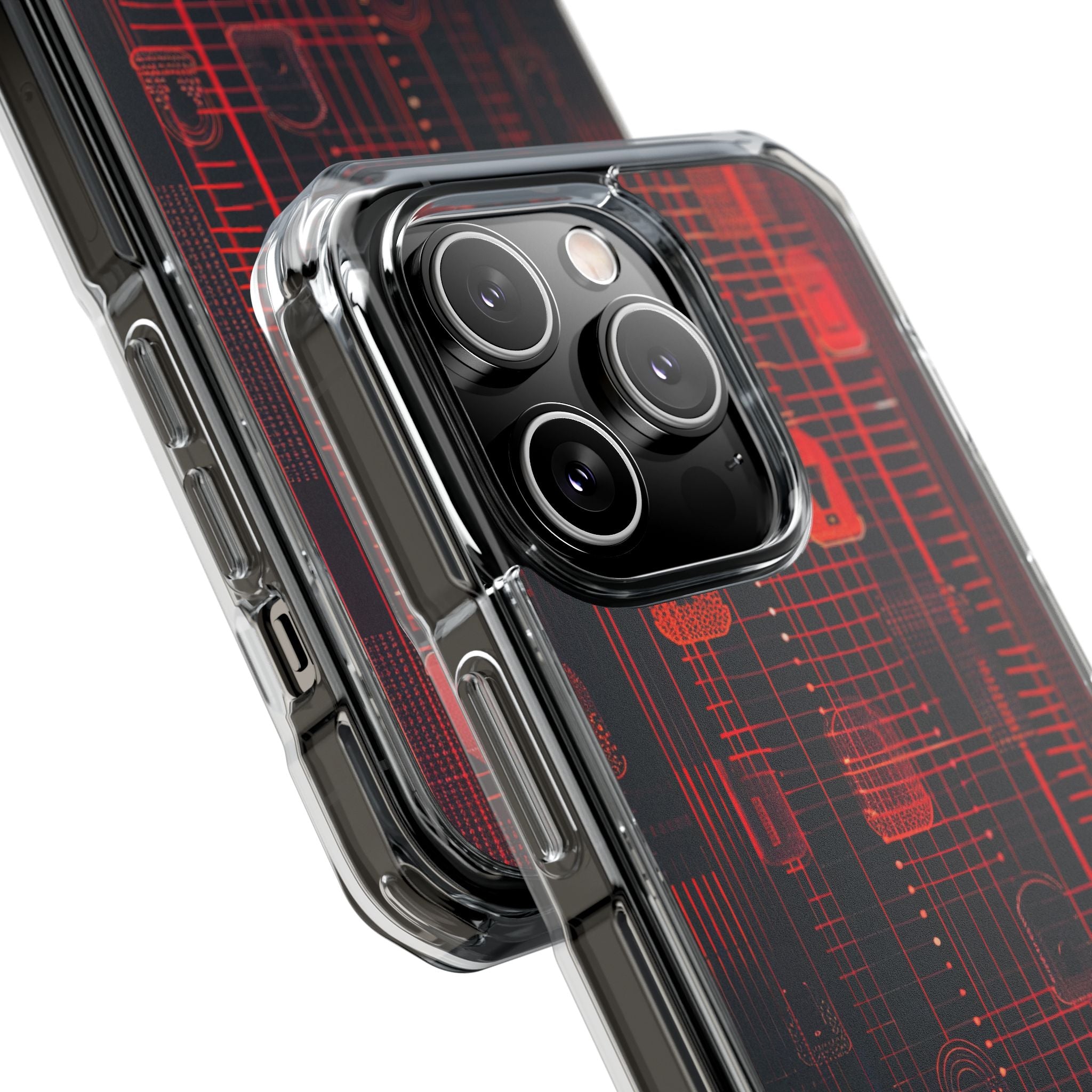 Cyber Locks Grid iPhone 14 - Impact Clear+