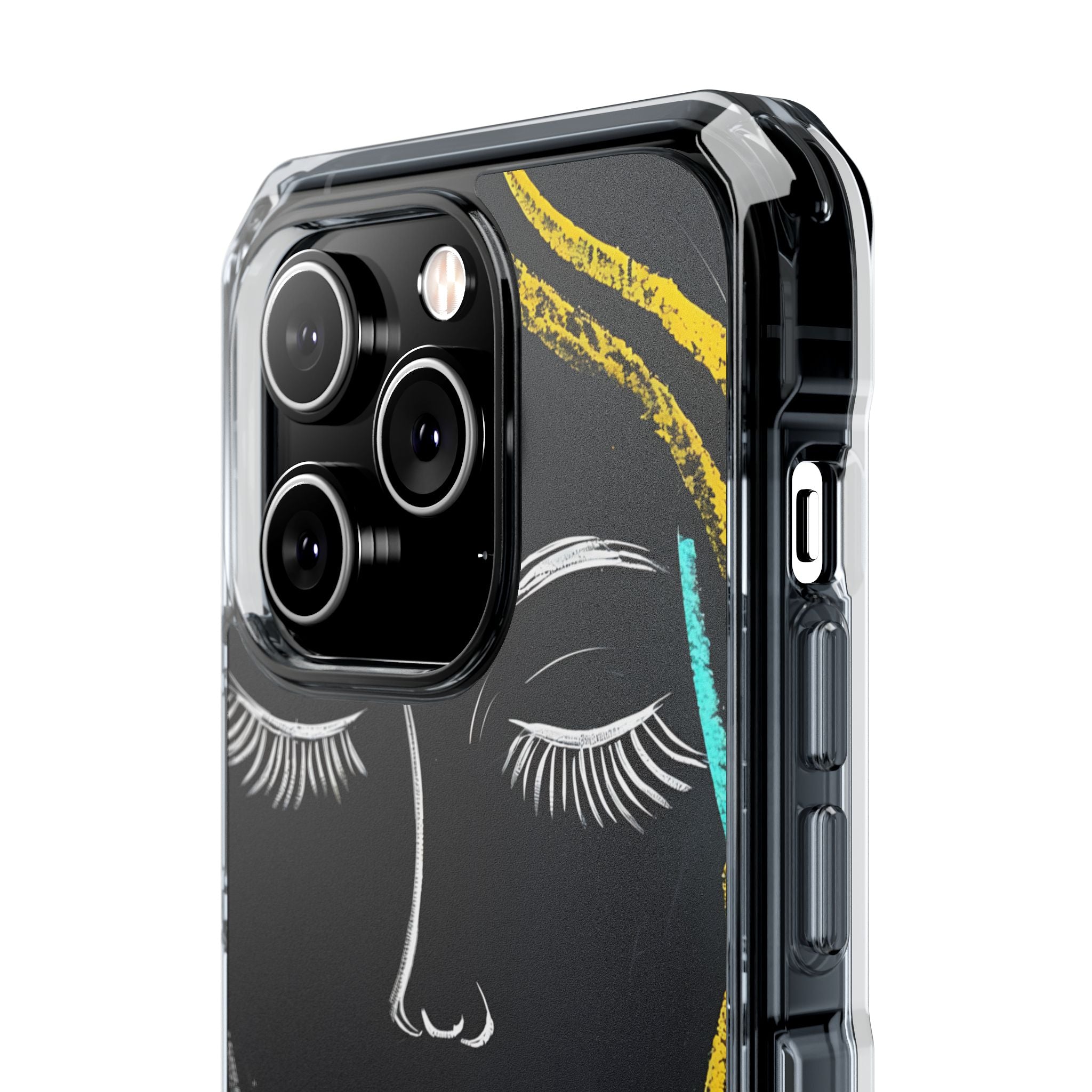 Vivid Minimalist Portrait iPhone Case - Impact