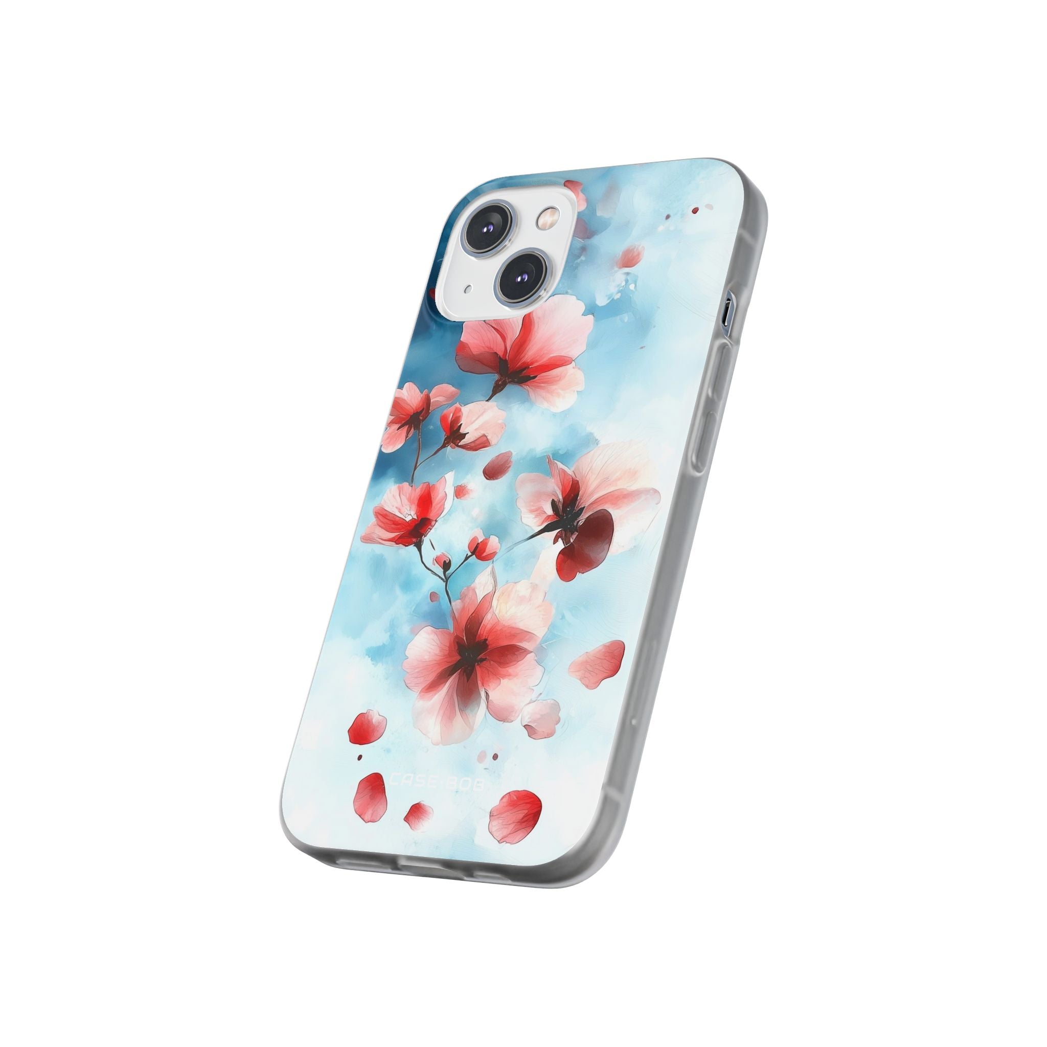 Pink Blossom Drift iPhone 14 Case - Soft