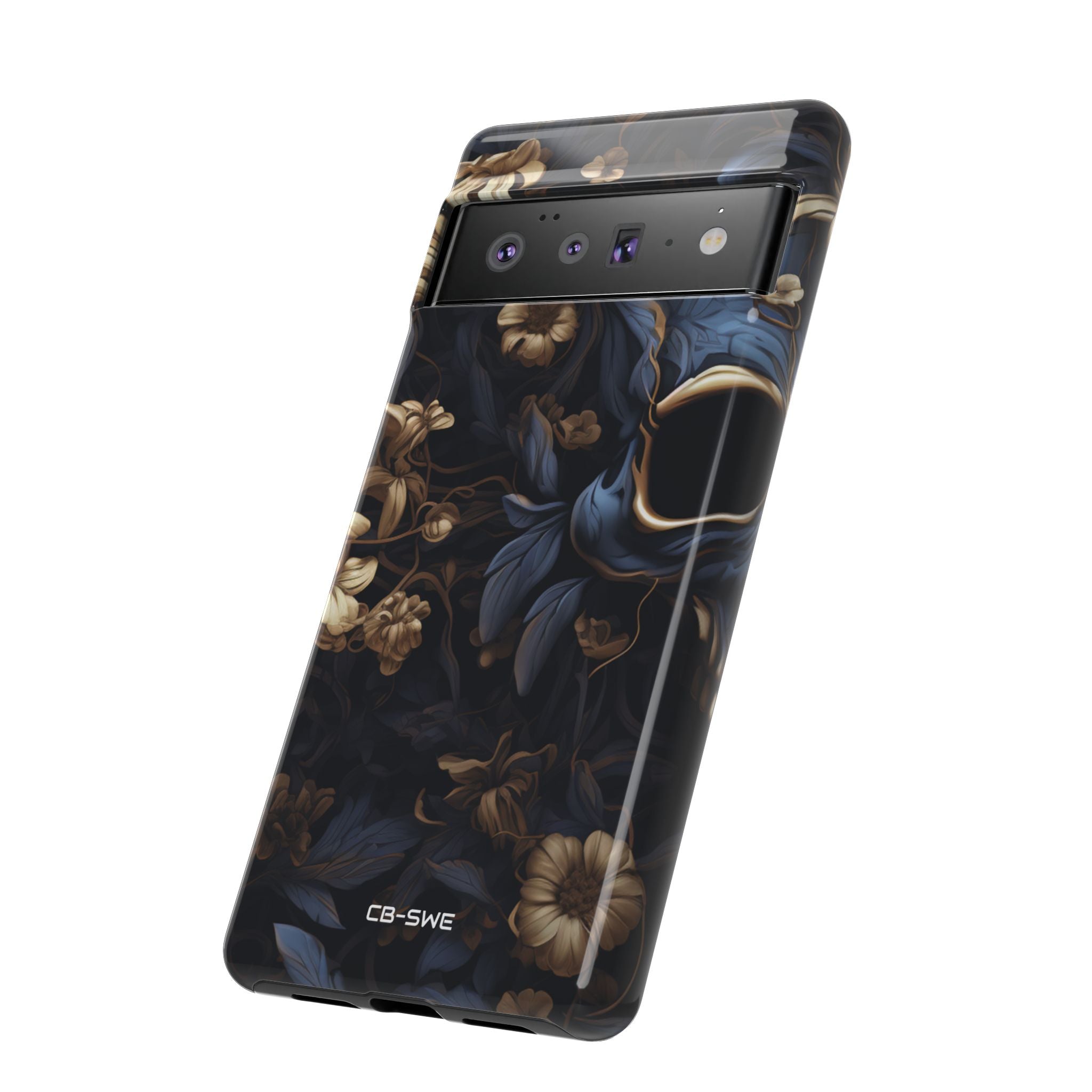 Gothic Floral Skull - Google Pixel Case