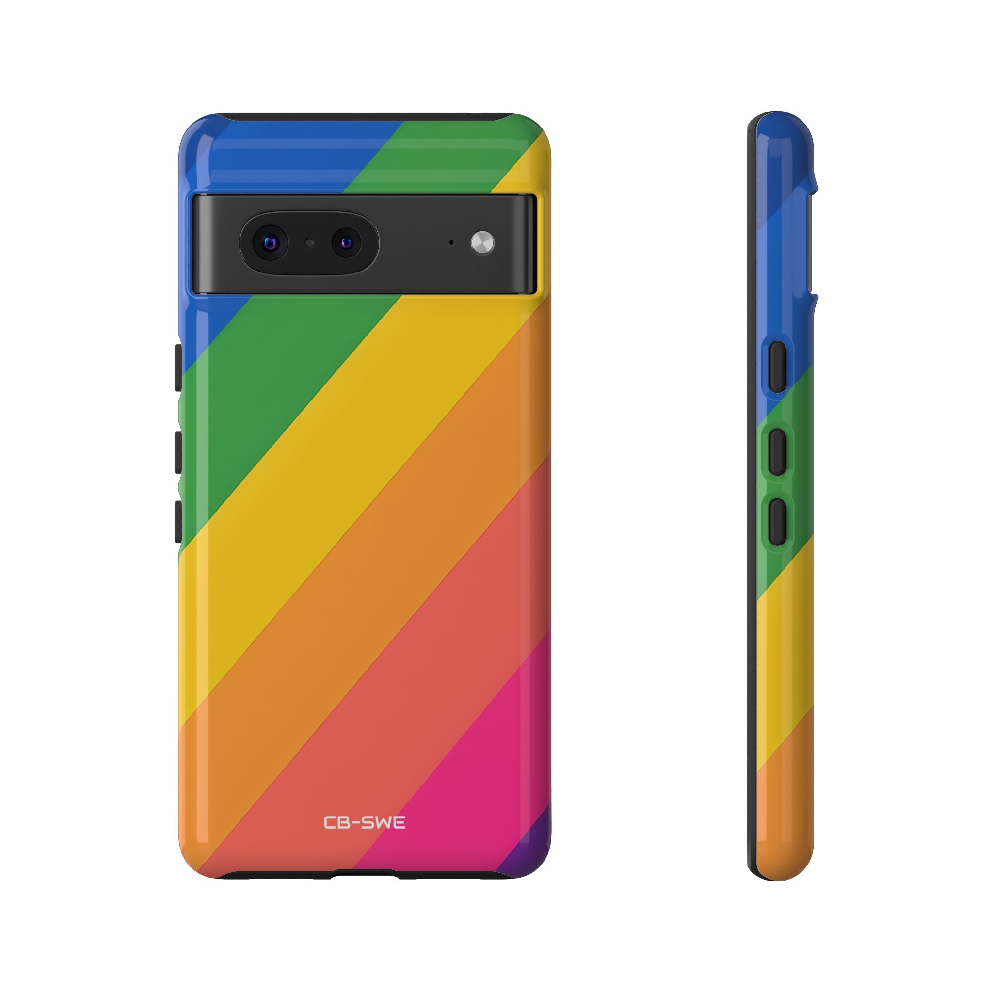 Vibrant Geometric Spectrum - Google Pixel Case