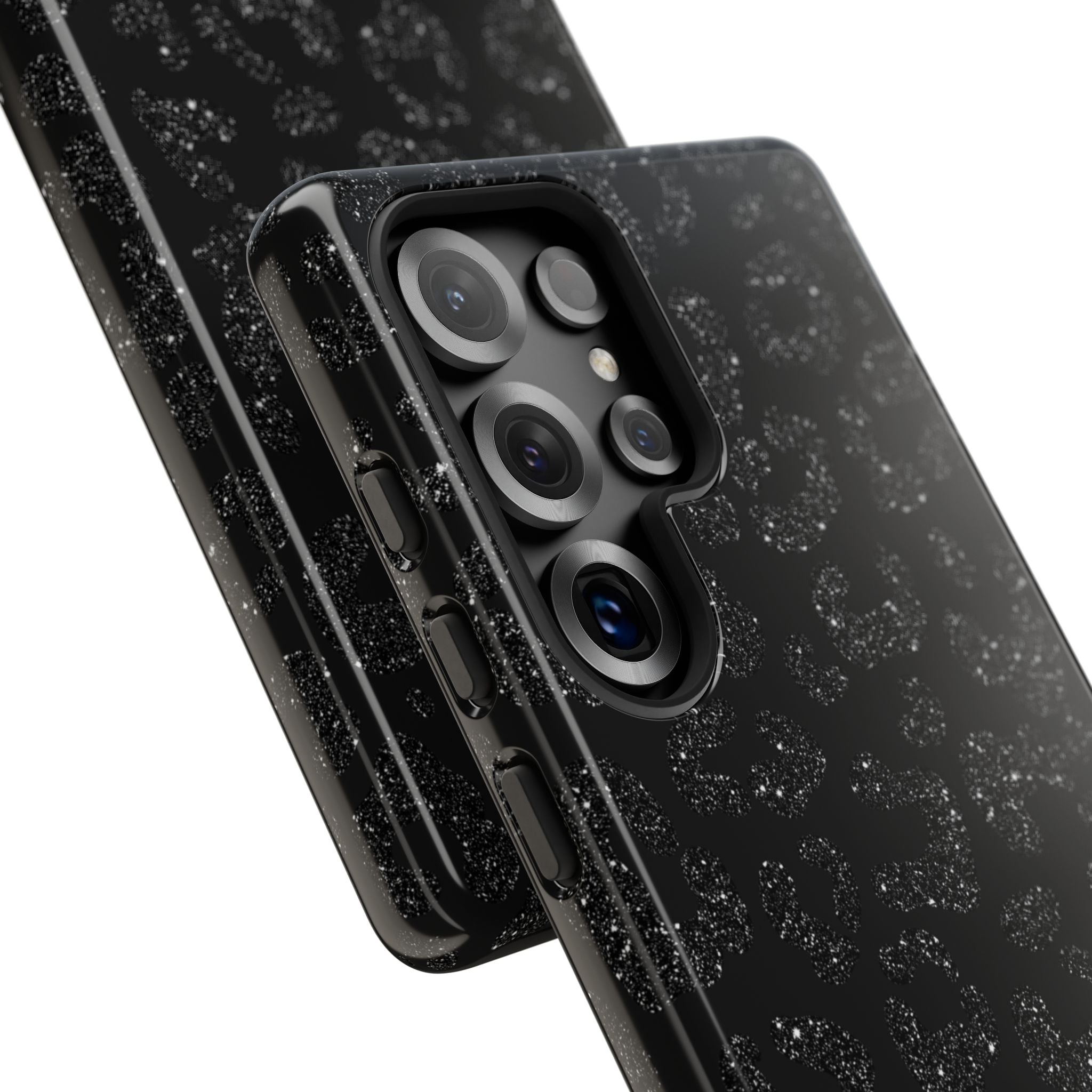 Glittery Leopard Elegance - Samsung Case