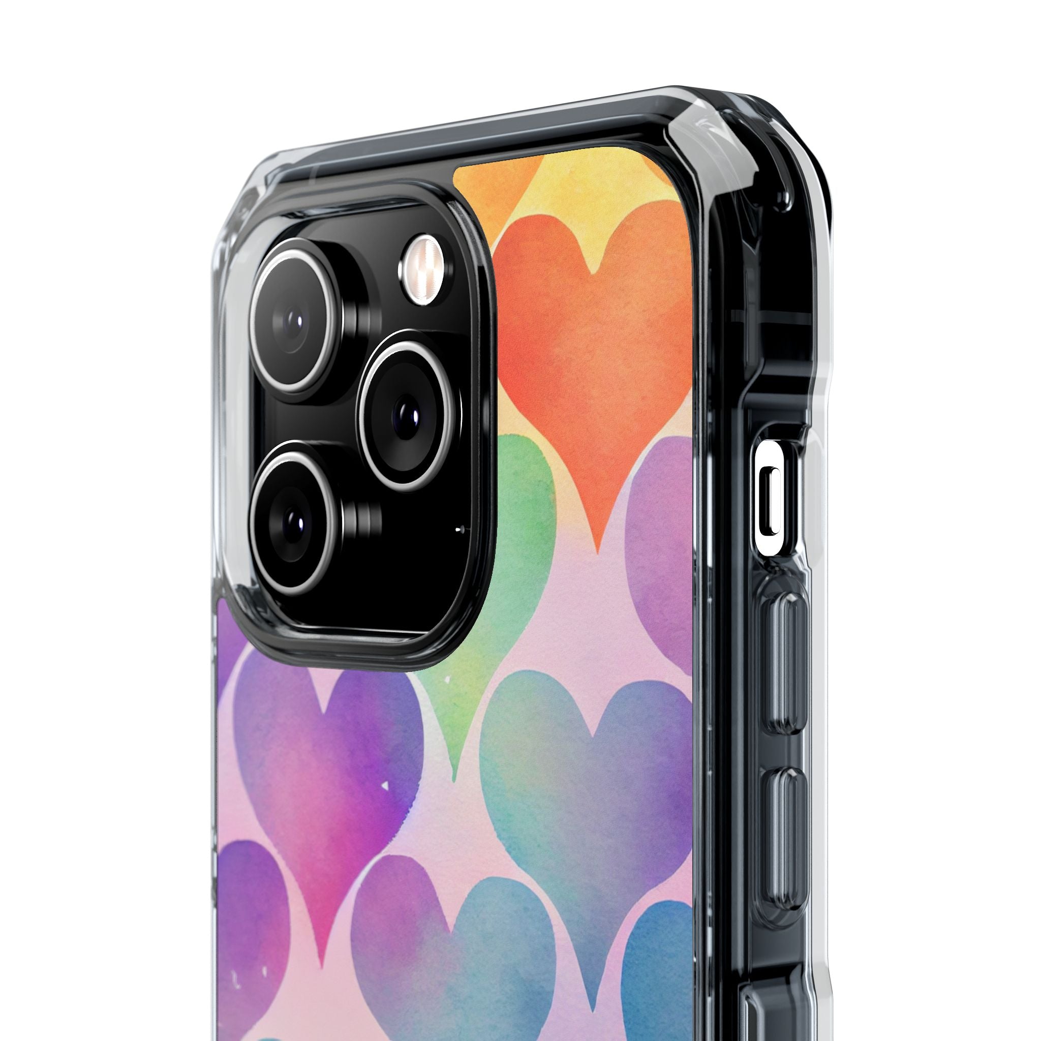 Watercolor Heart Symphony iPhone Case - Impact
