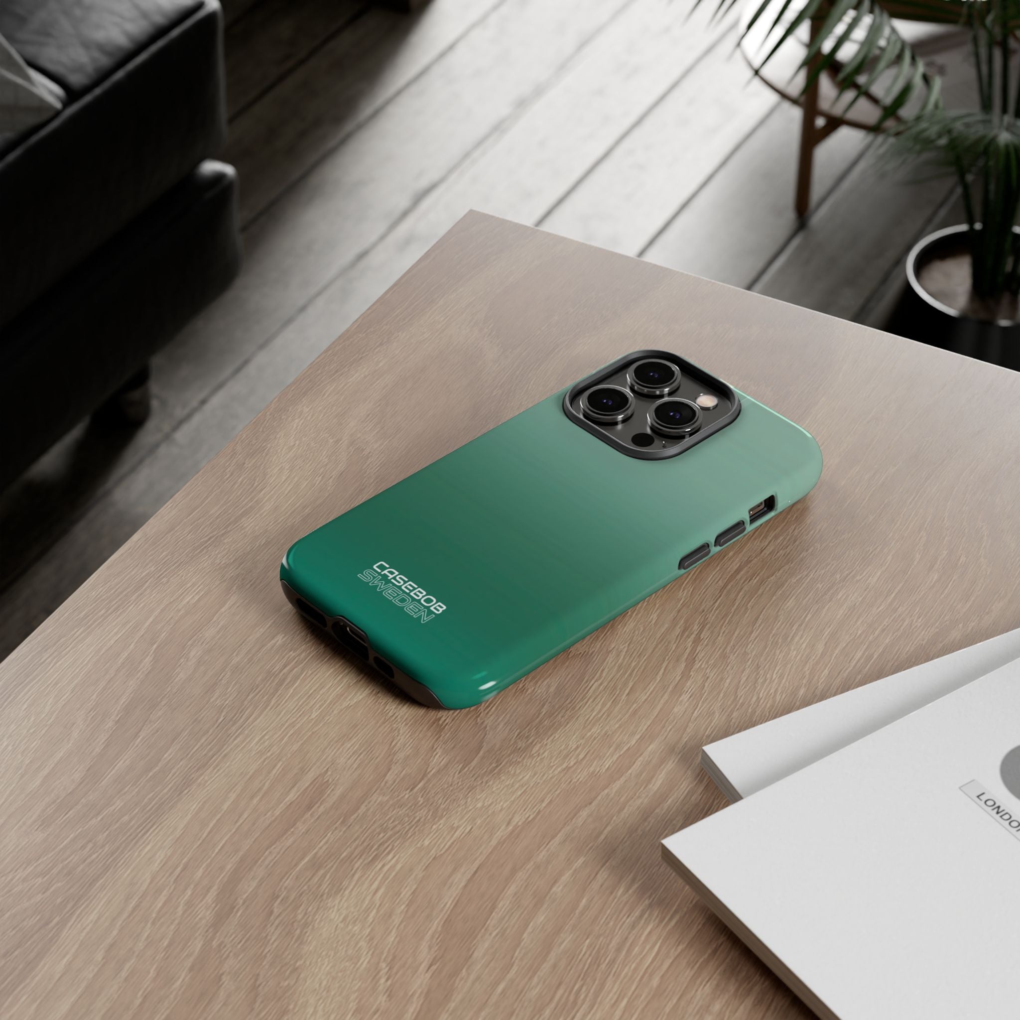 Strati Orizzonte Teal iPhone 14 - Tough