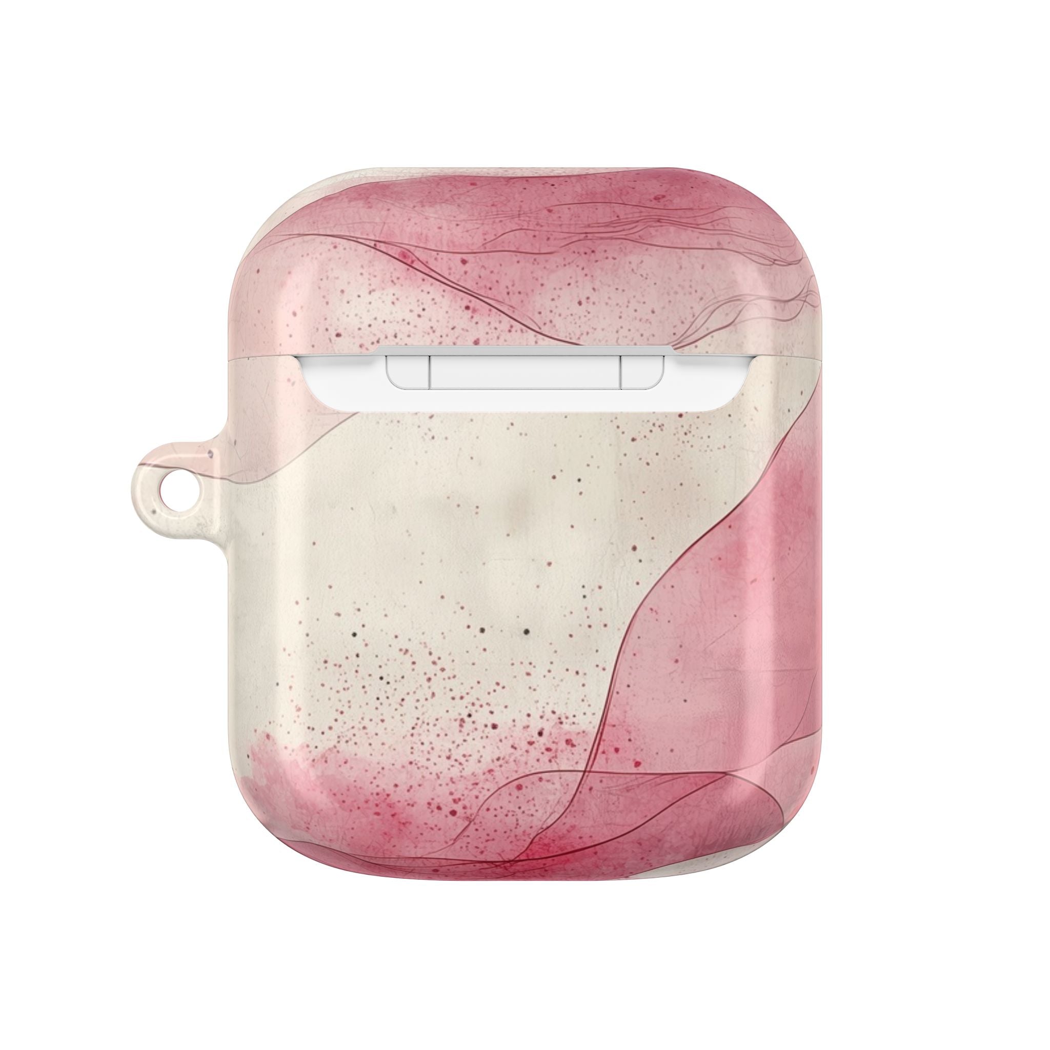 Crimson Ribbon Waves - AirPods Case