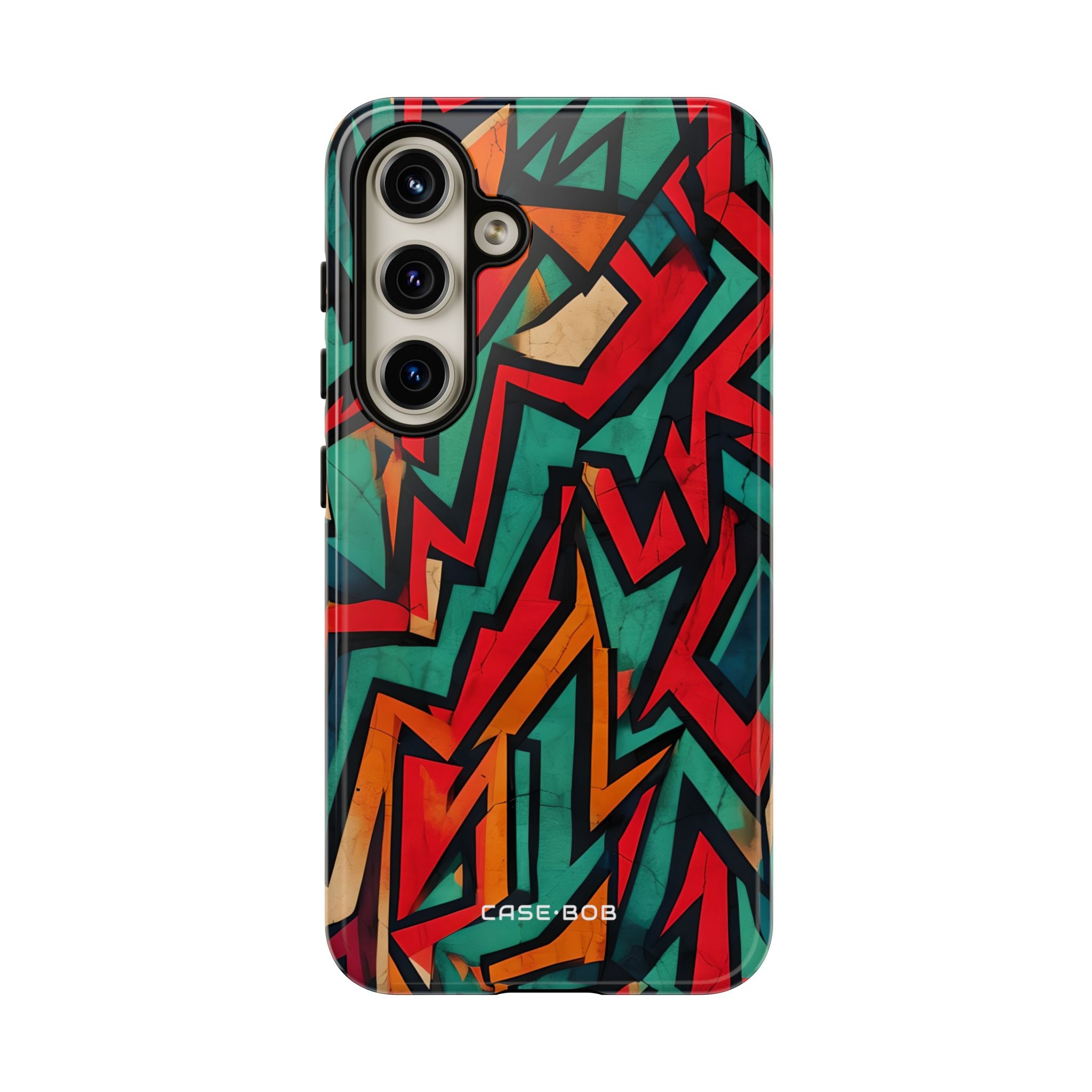 Crimson Zigzag Samsung S24 Case - Tough