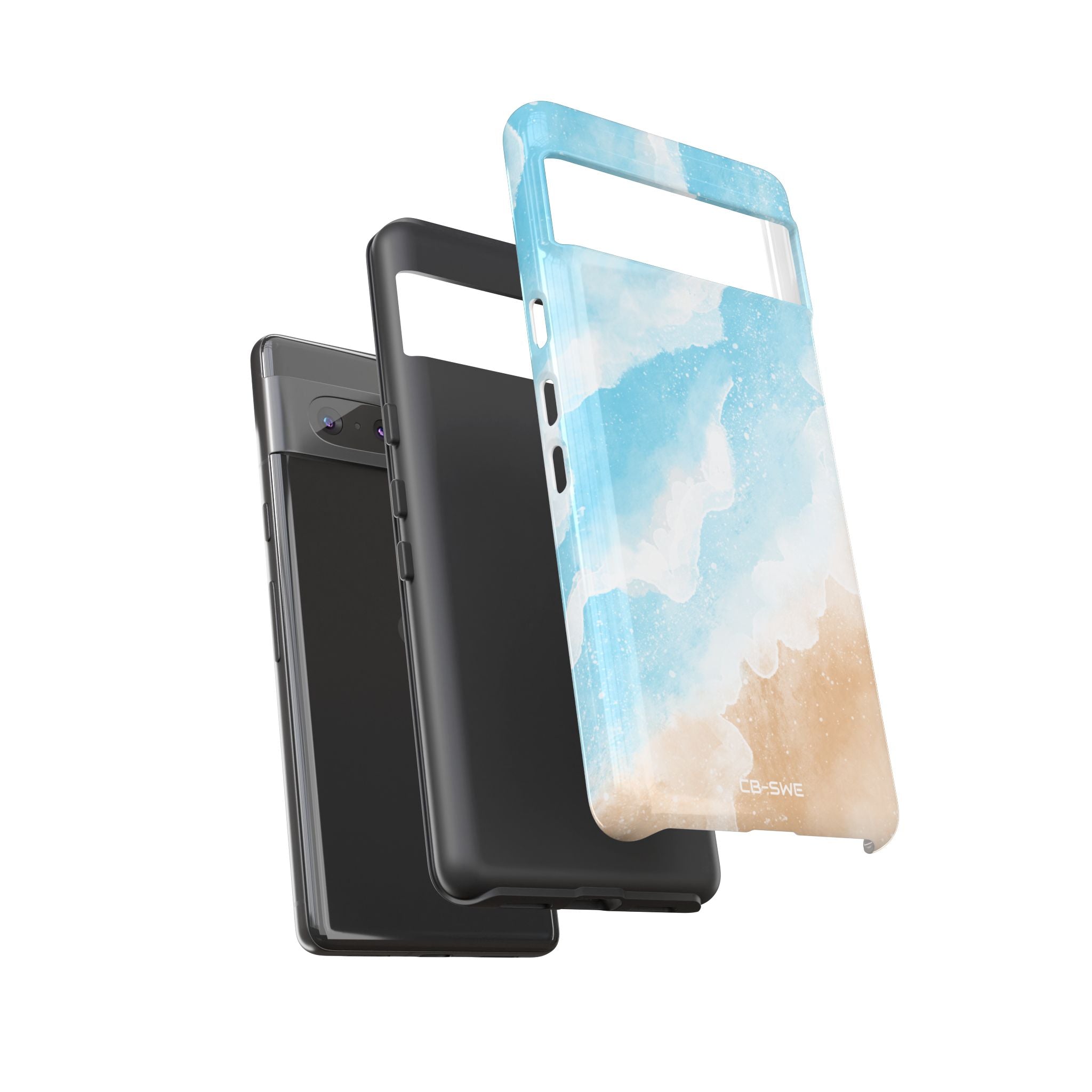 Serene Coastal Whispers - Google Pixel Case