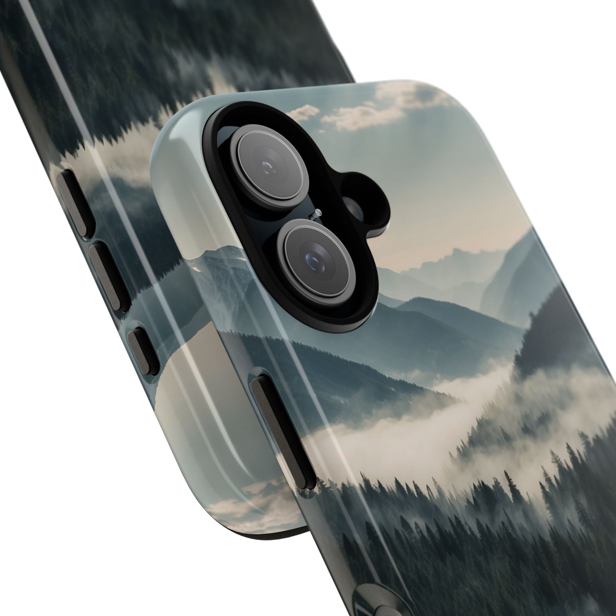 Misty Forest Embrace - iPhone Case