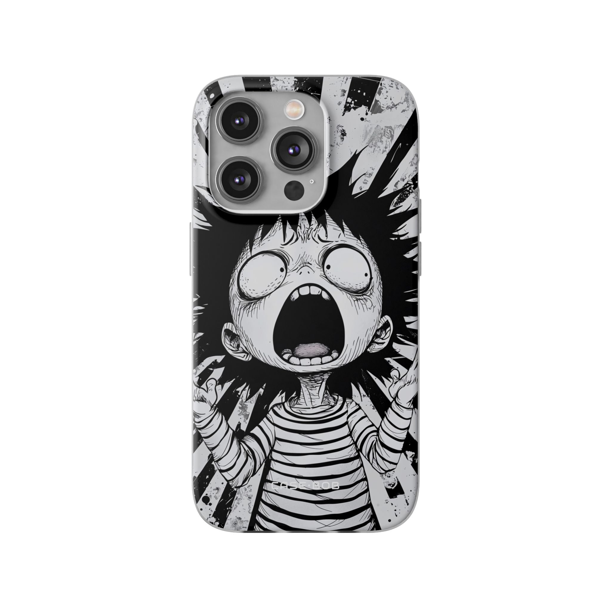 Screaming Stripes iPhone 14 Pro Case - Soft