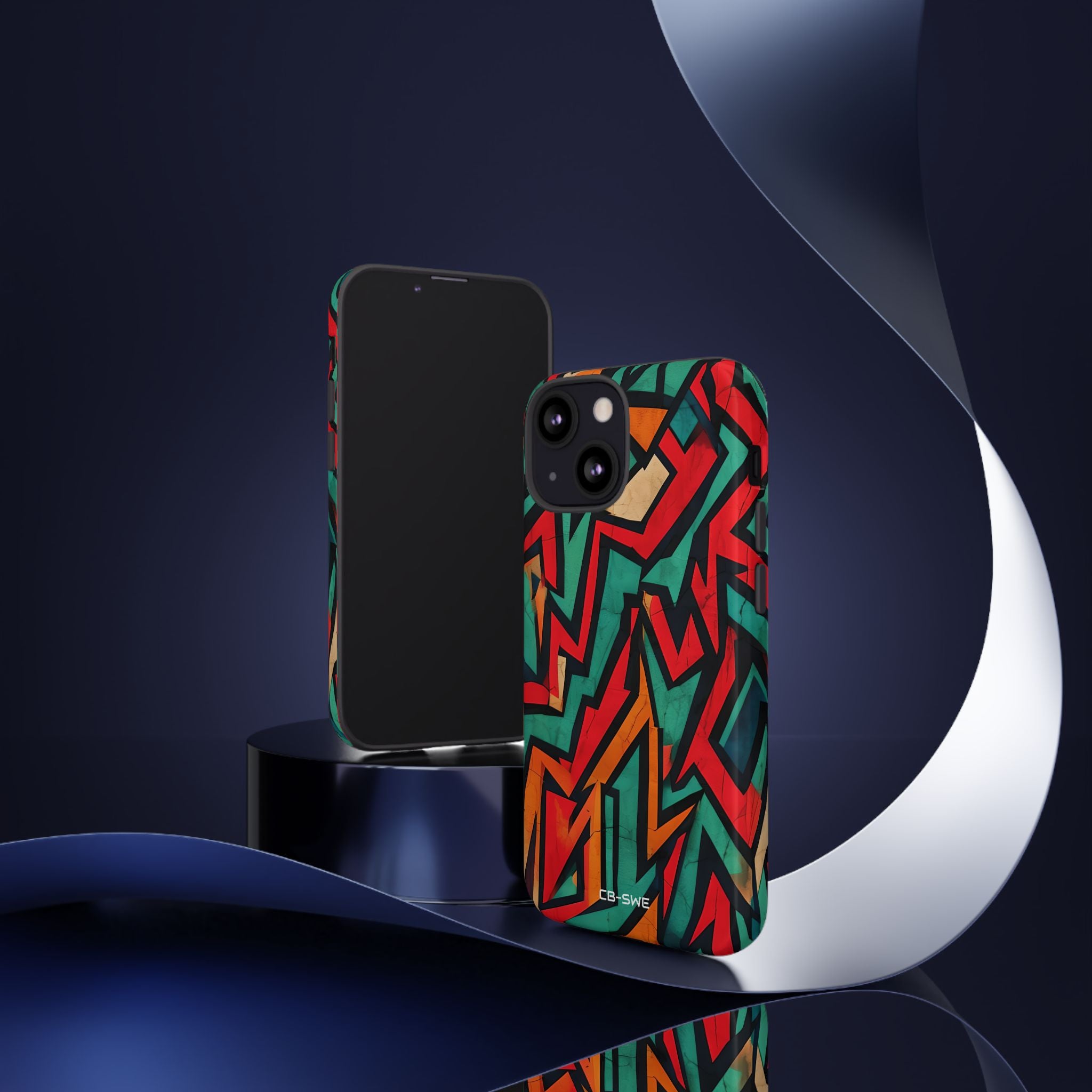 Vivid Geometry Dance - iPhone Case