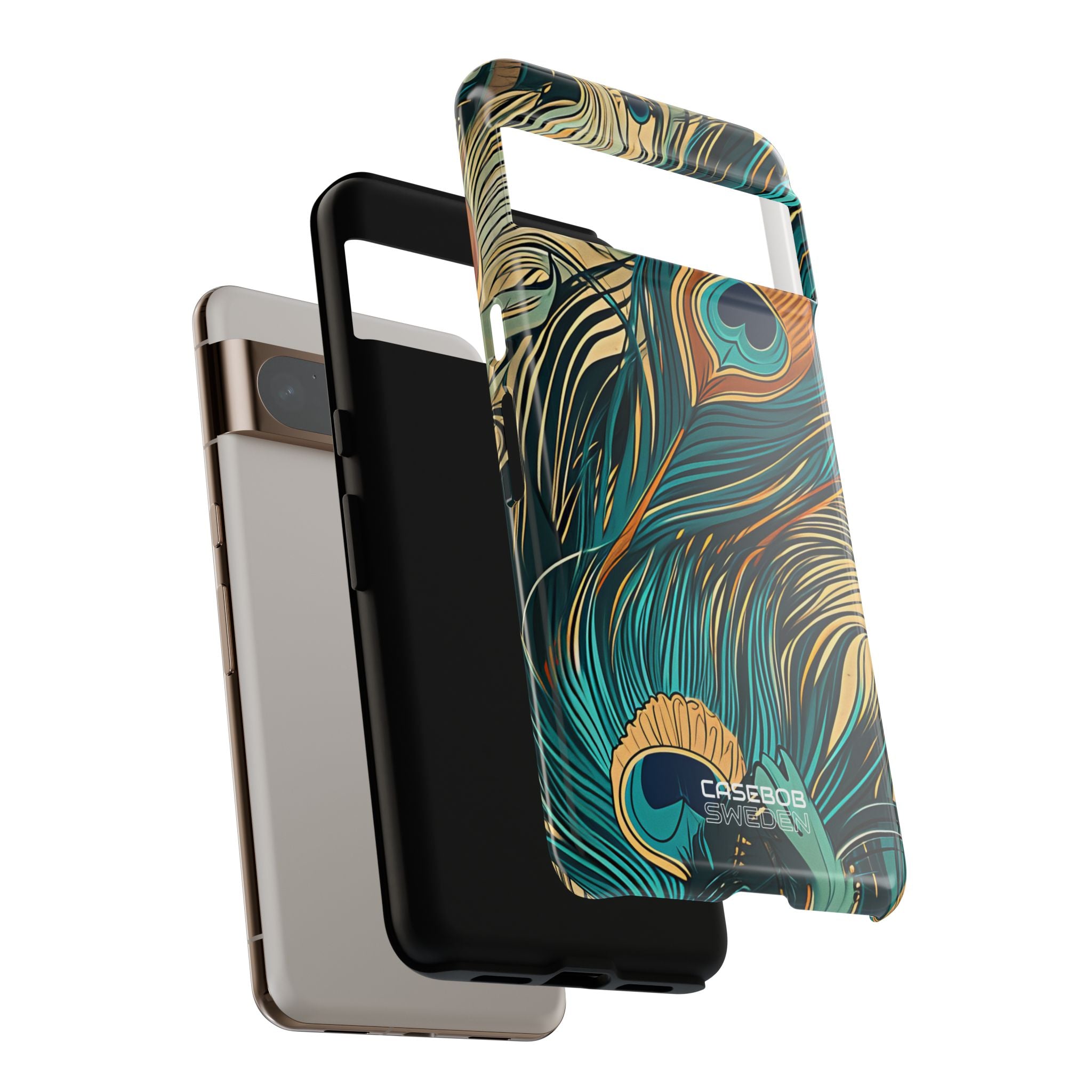 Vortice di piume di pavone Google Pixel 8 - Tough