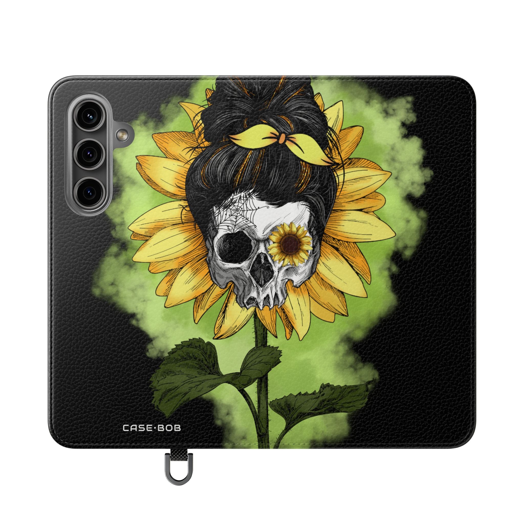 Skull Sunflower - Samsung S24 Case - Wallet