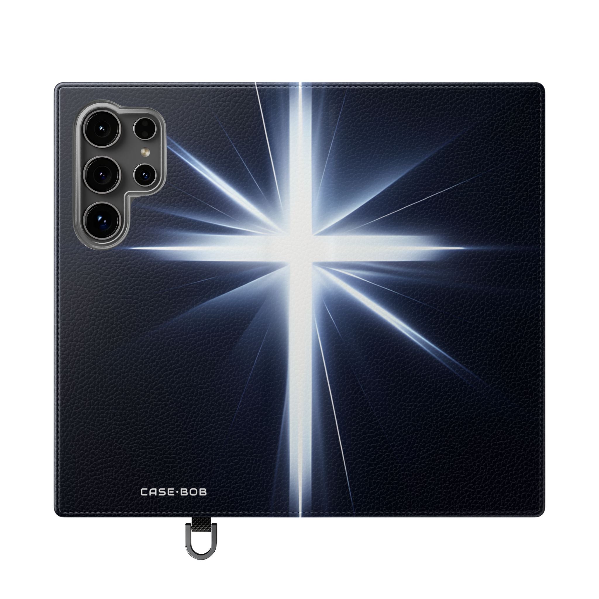 Hehkuva risti-isku - Samsung S24 Ultra -lompakkokotelo