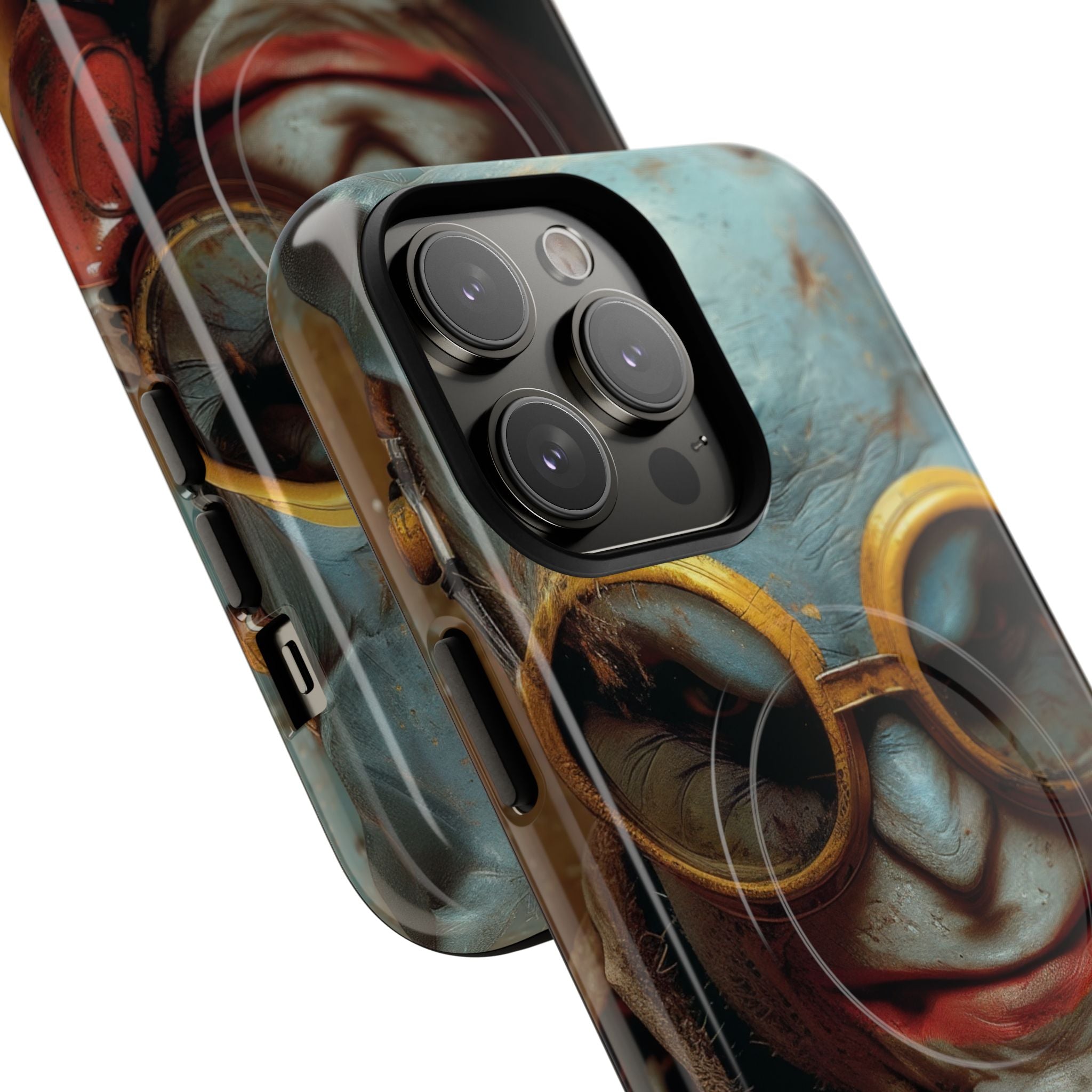 Steampunk Masked Adventurer iPhone 14 - Tough+