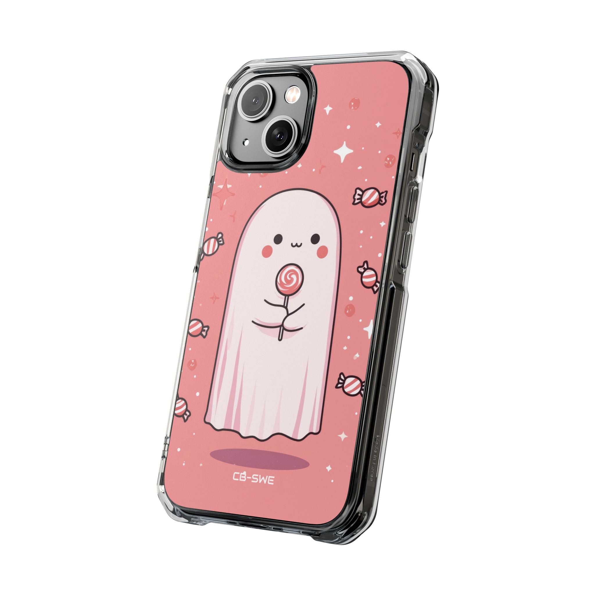 Cute Ghost Holds Candy iPhone Case - Impact