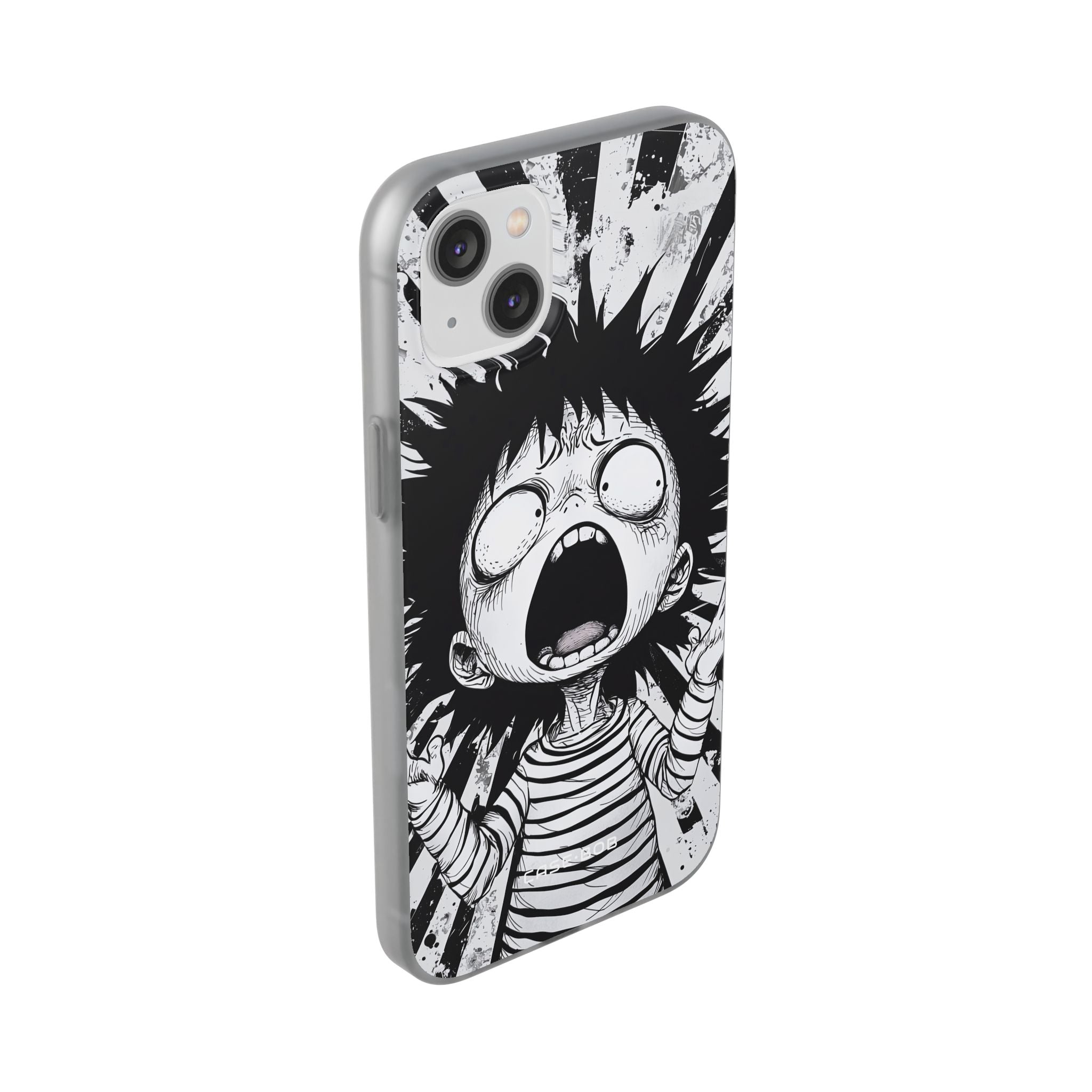 Screaming Stripes iPhone 14 Plus Case - Soft
