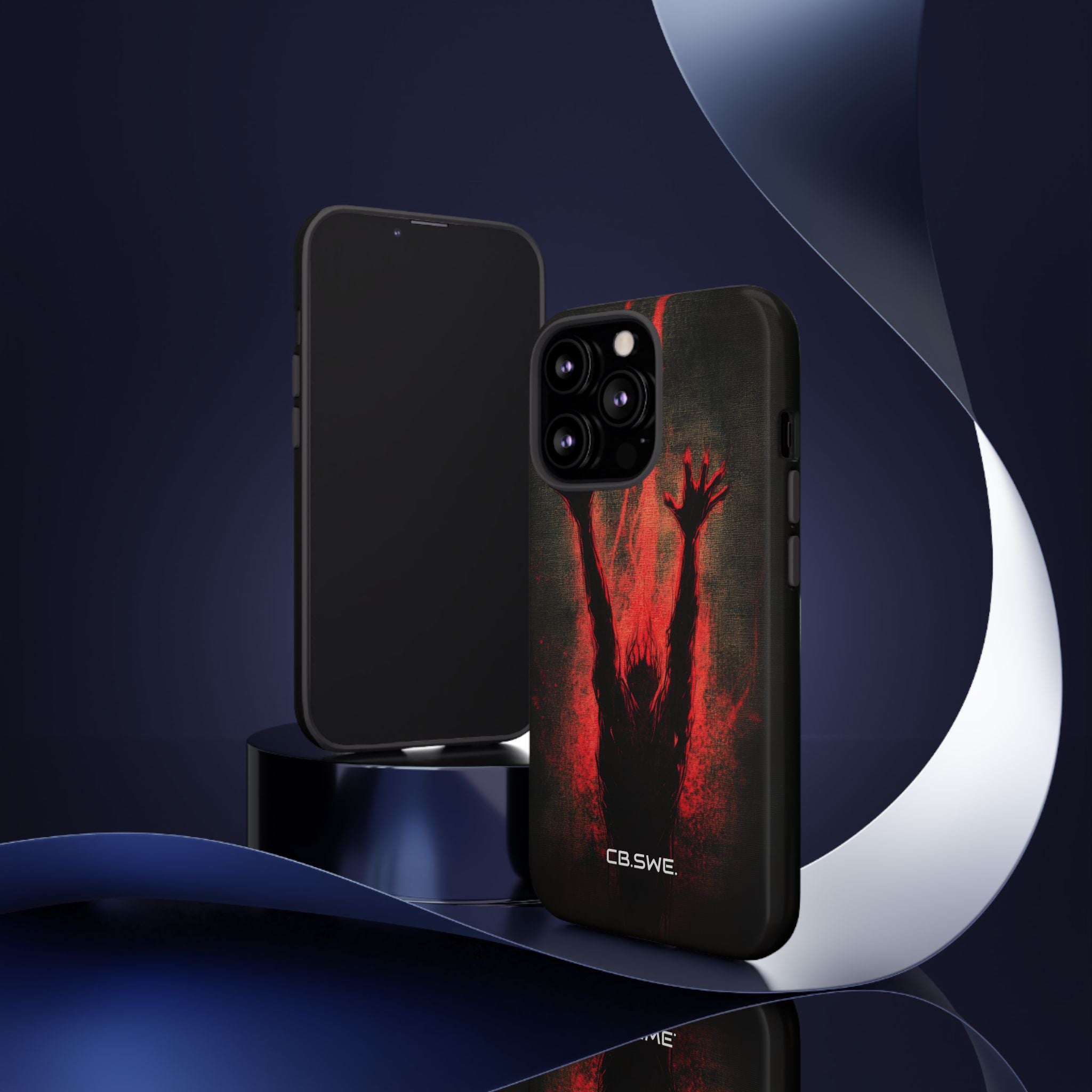 Dark Red Reflective Demons Arms iPhone 13 - Tough