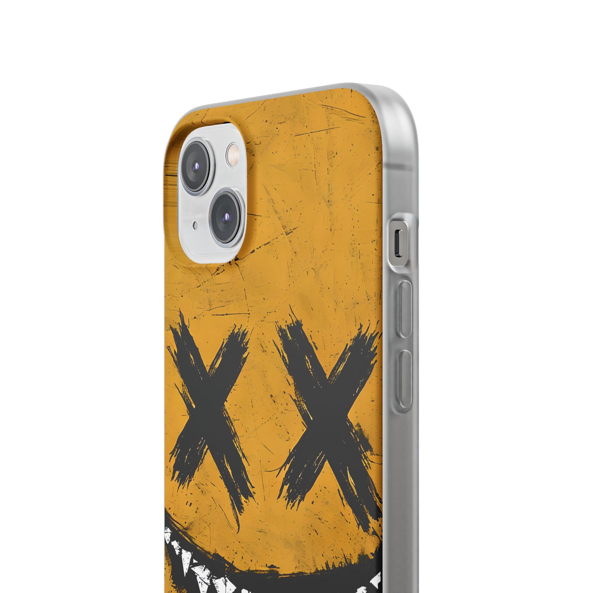 Jagged Smile Yellow iPhone 14 Plus Case - Soft