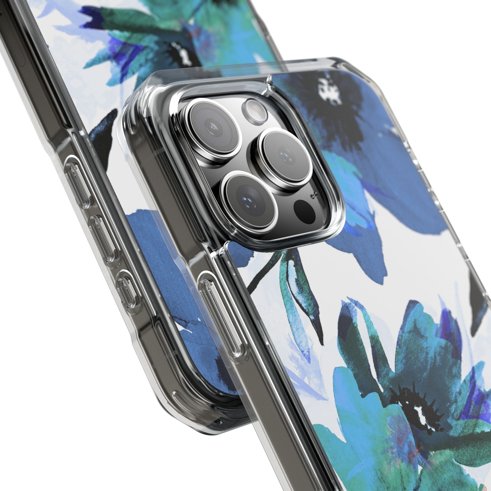 Blue Blossom Radiance iPhone 16 Pro Max Case - Impact