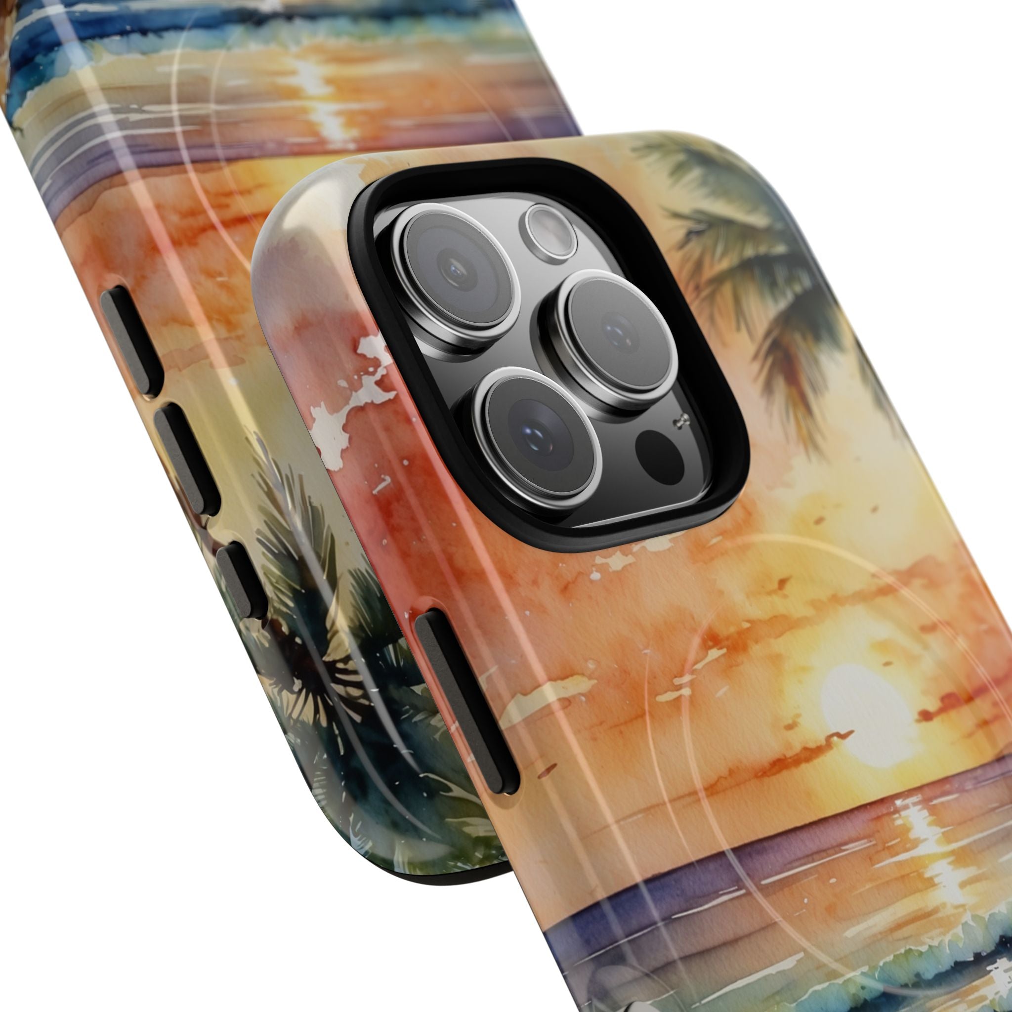 Sunset Palm iPhone 16 Pro Case - Tough+