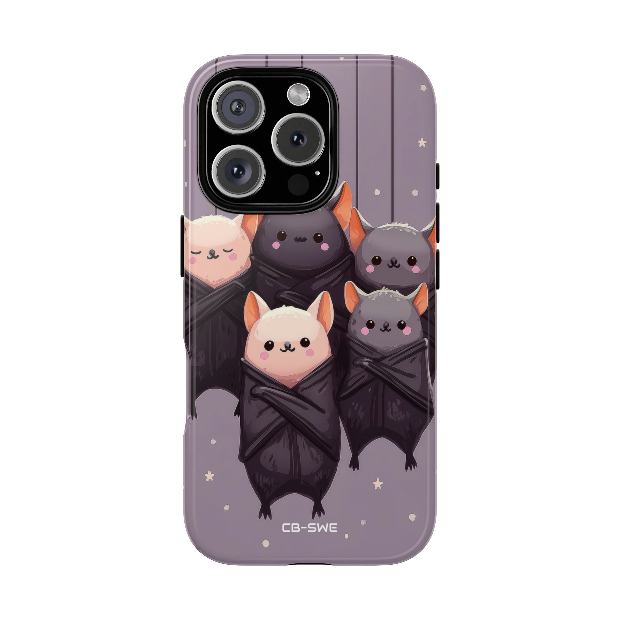 Playful Bats Hang - iPhone Case
