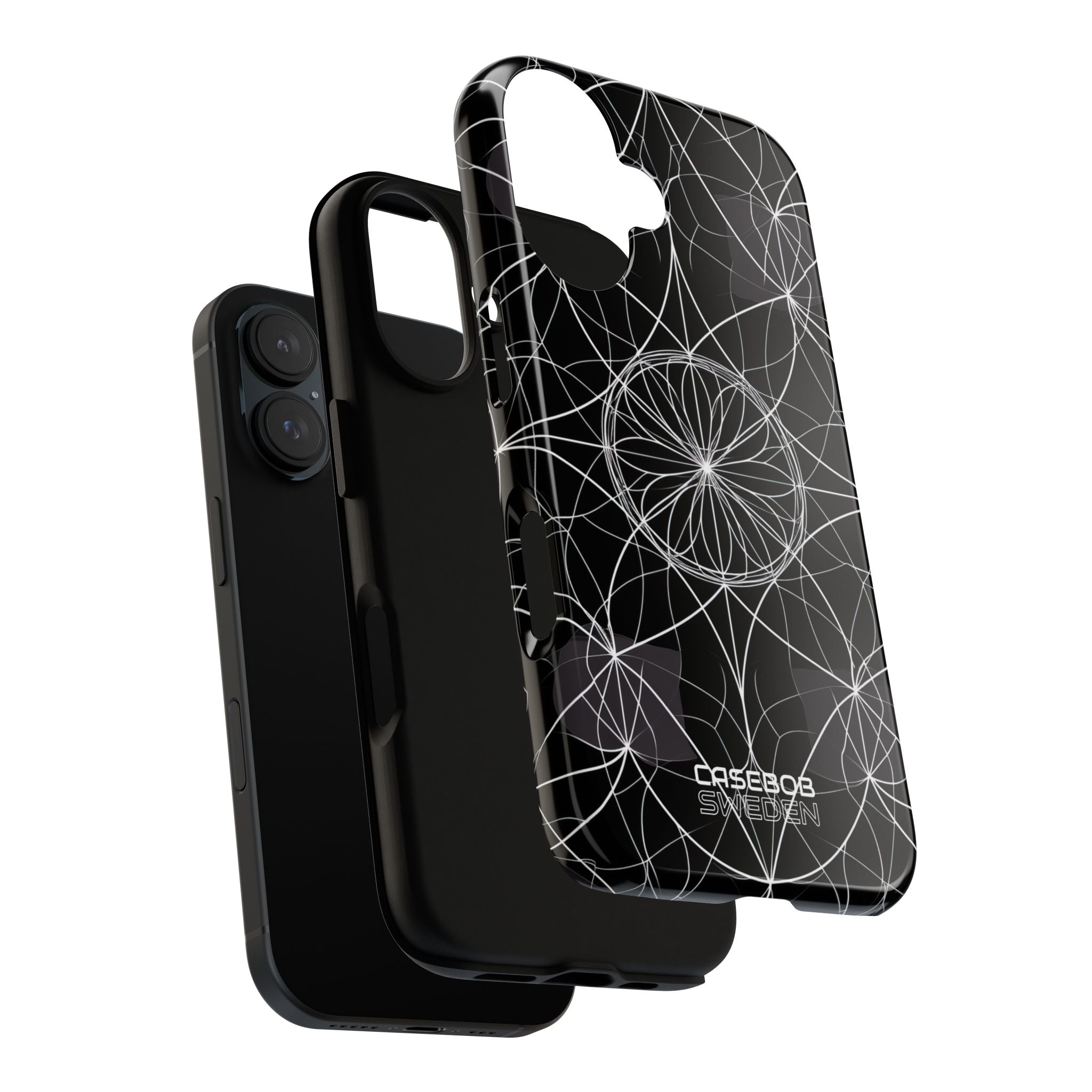 Symmetric Line Bloom iPhone 16 - Tough